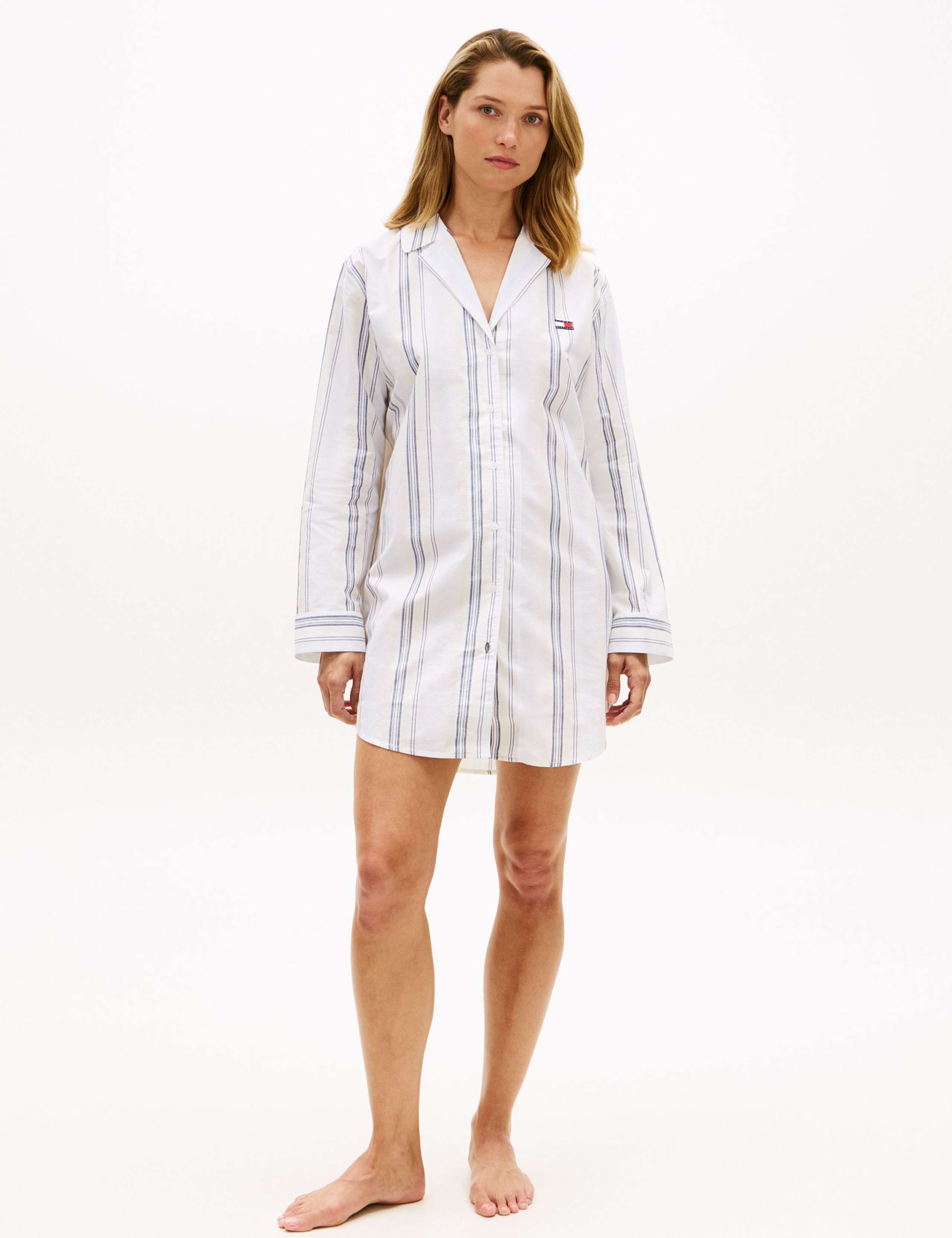 Pure Cotton Striped Nightshirt 1 of 5