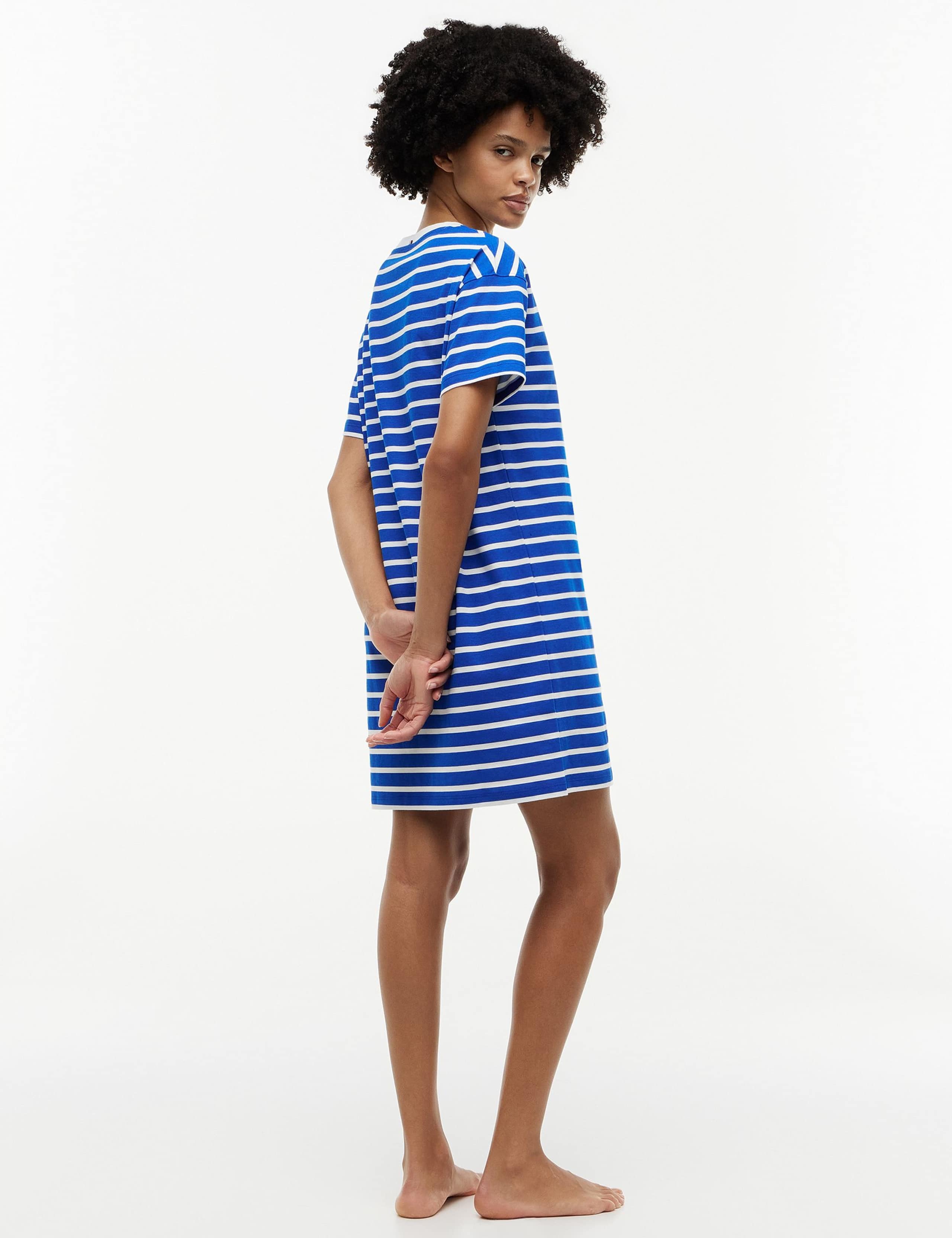 Essential Pure Cotton Striped Nightdress 5 of 5