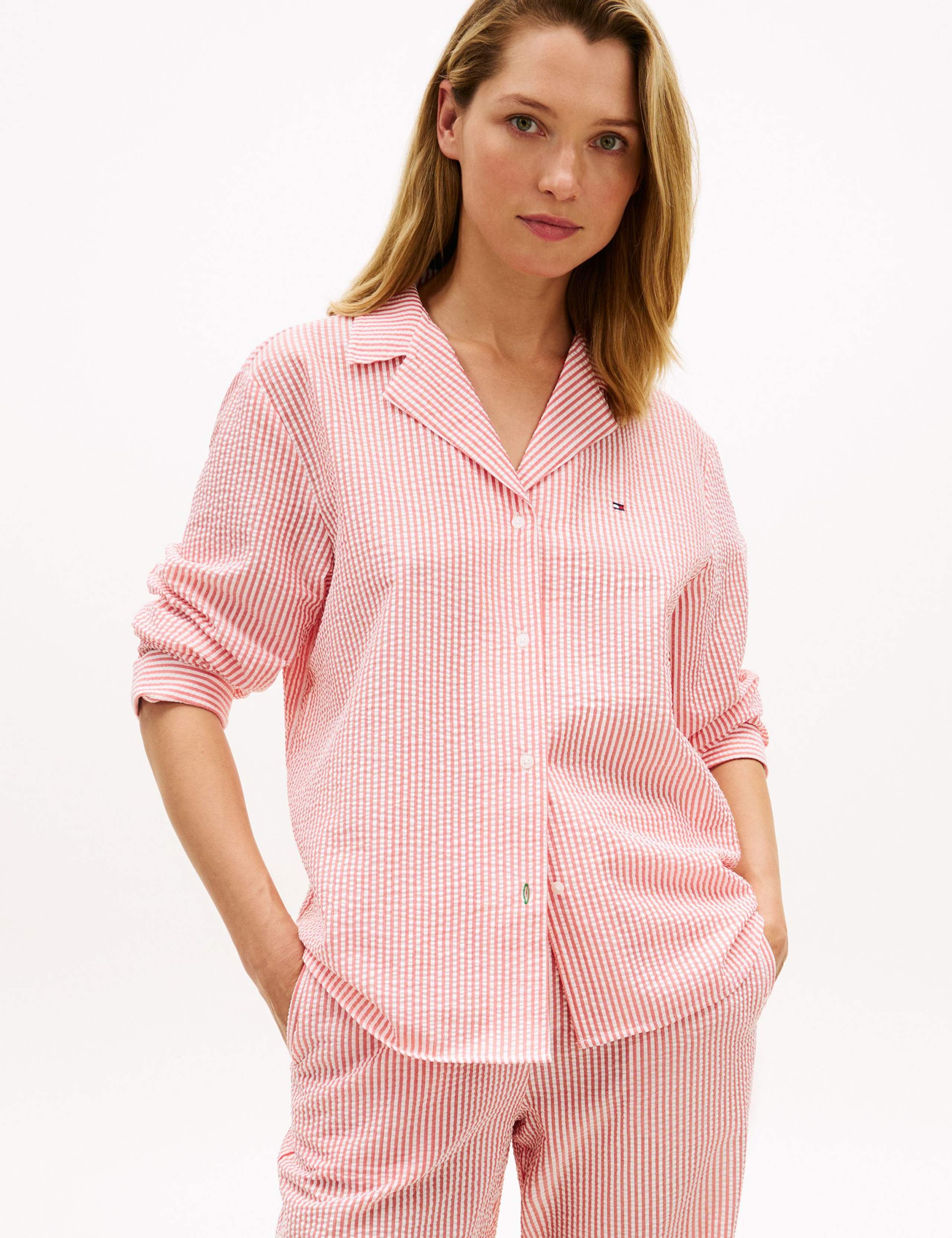Essential Cotton Blend Striped Pyjama Top 3 of 5