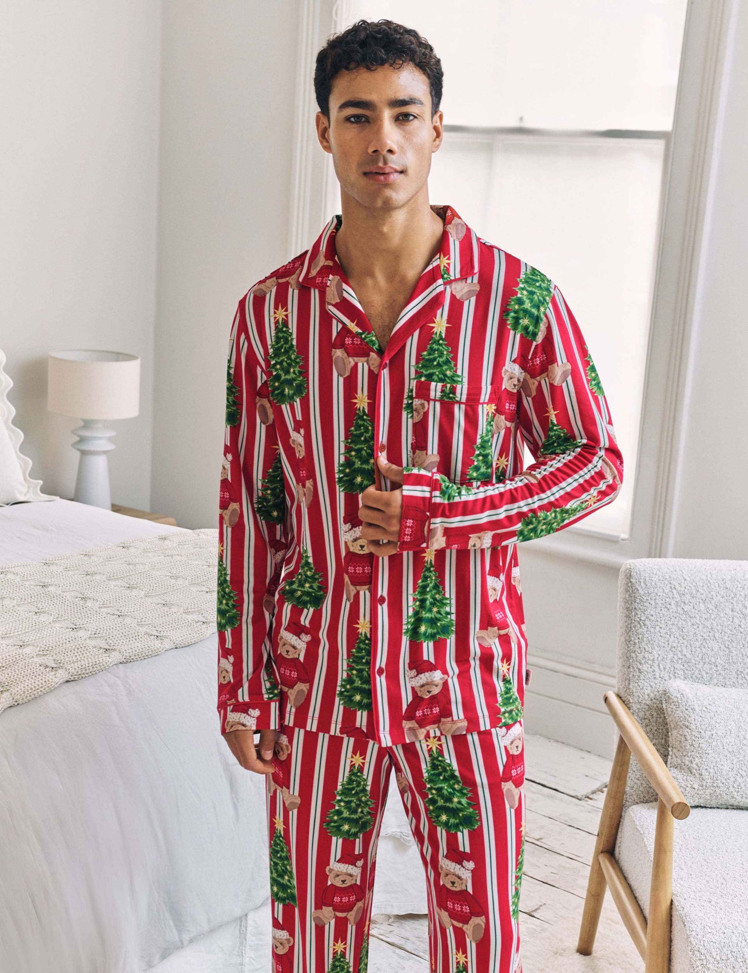 Bear Print Family Christmas Pyjama Set 4 of 7