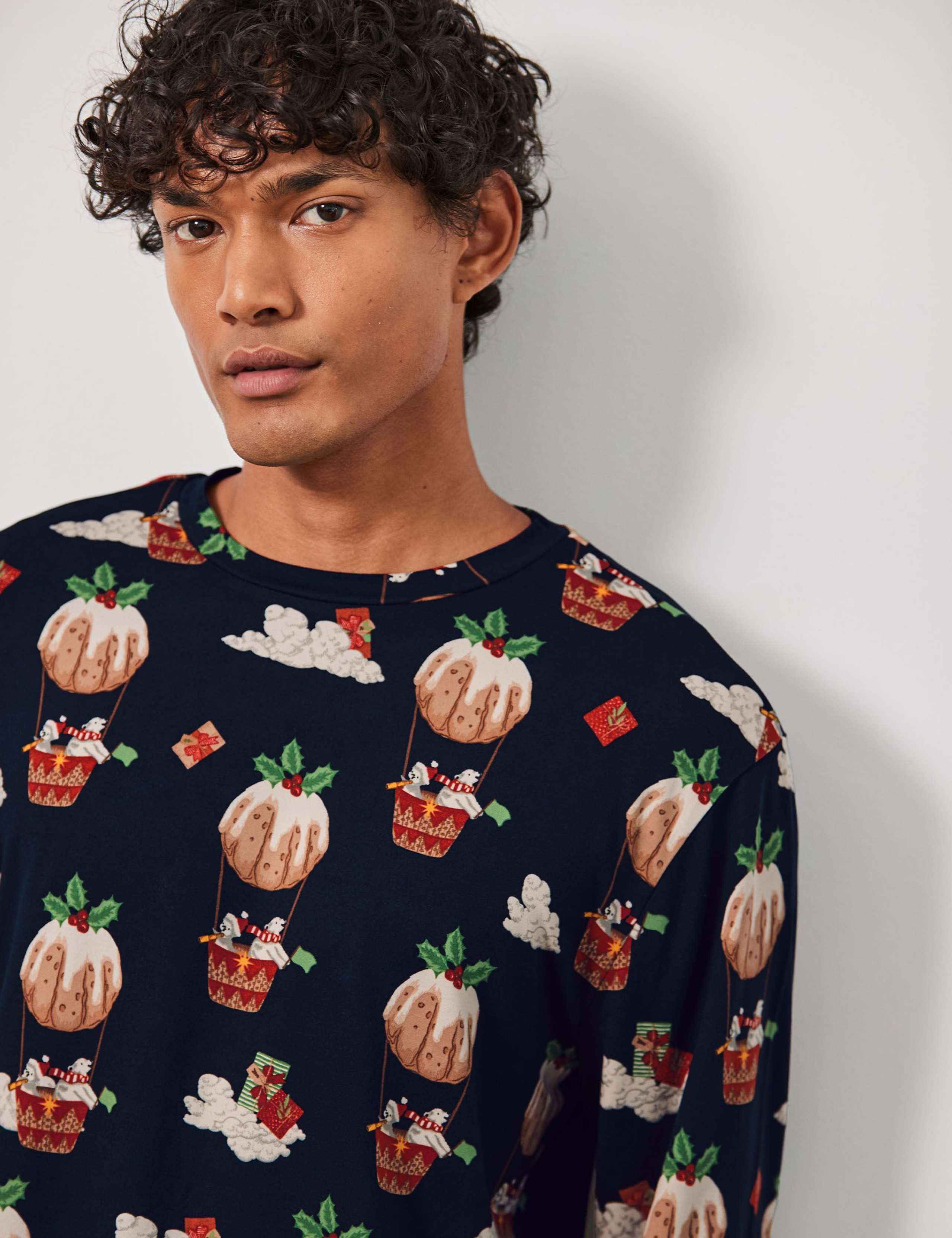 Christmas Pudding Crew Neck Family Pyjama Set 6 of 6