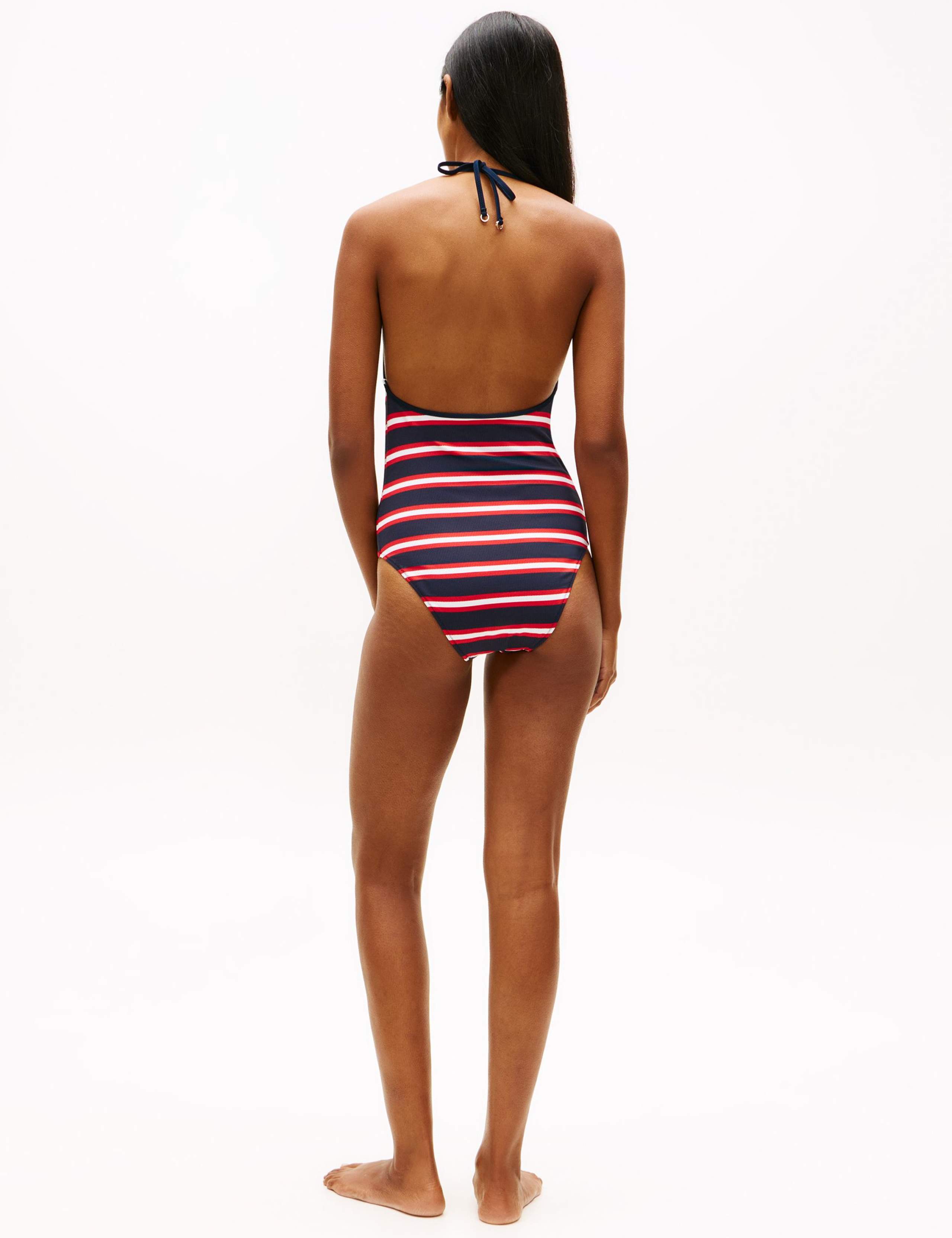 Striped Halterneck Swimsuit 4 of 5