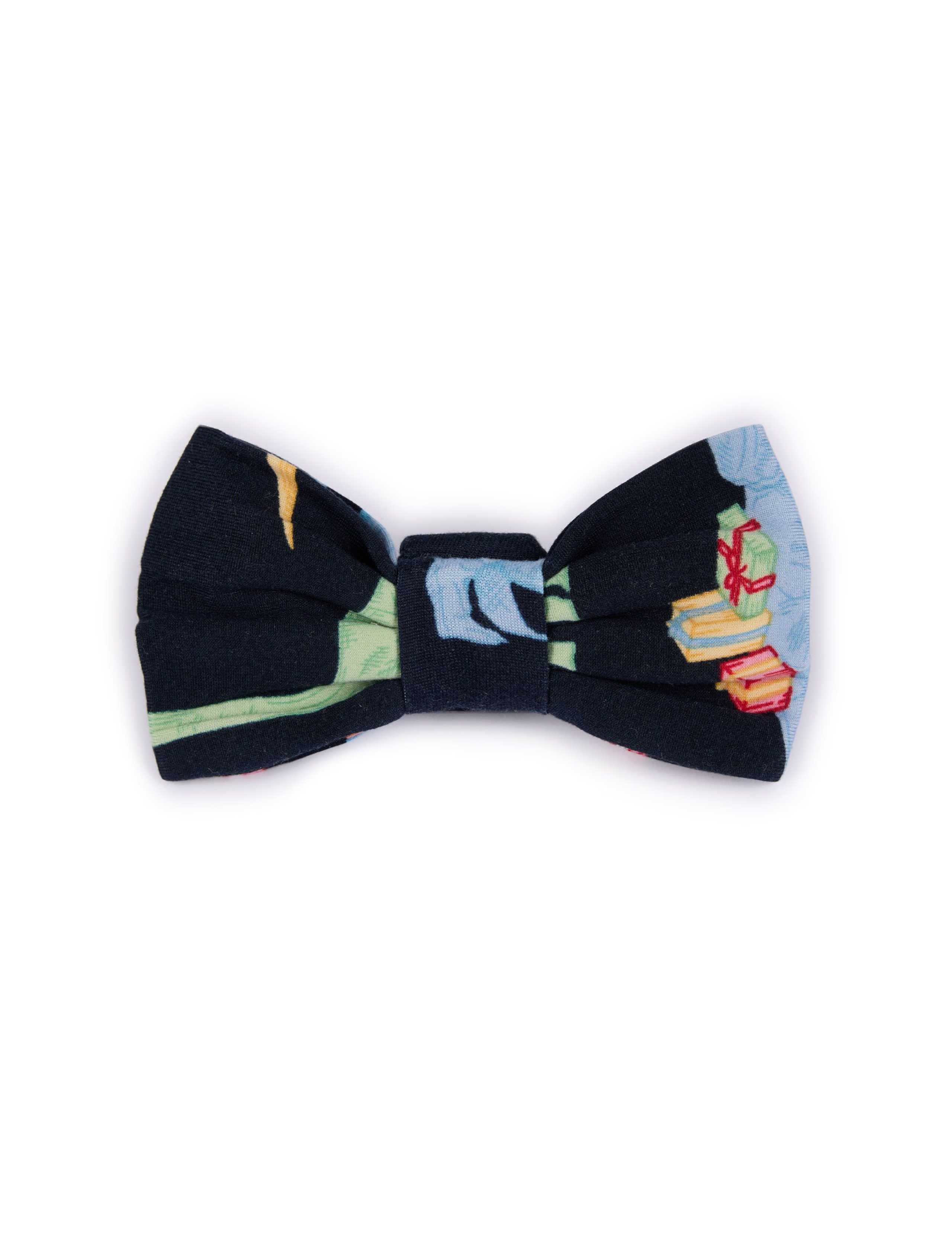Christmas Dinosaur Print Pet Bow Tie 1 of 3