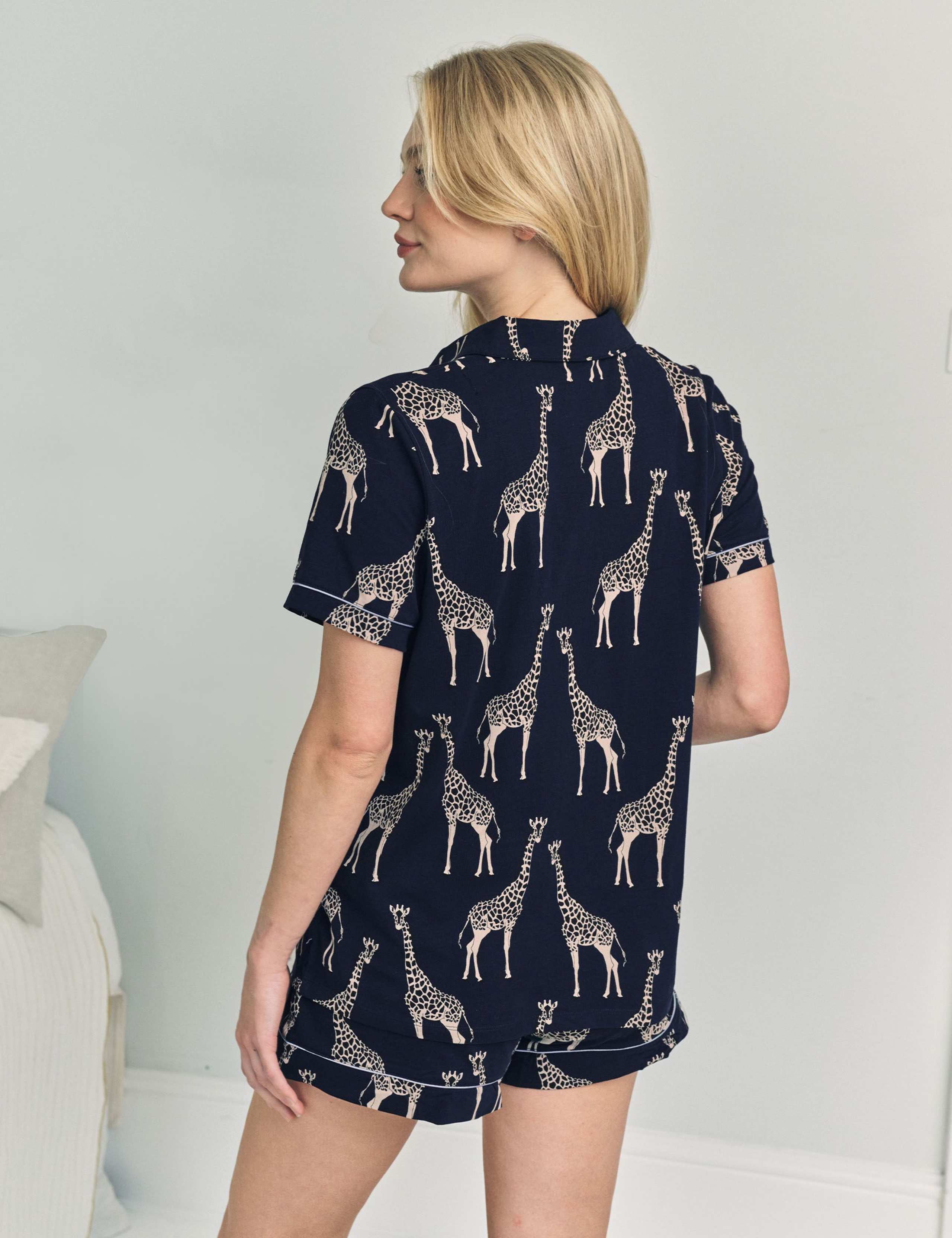 Maternity Cotton Rich Giraffe Shortie Set 6 of 6