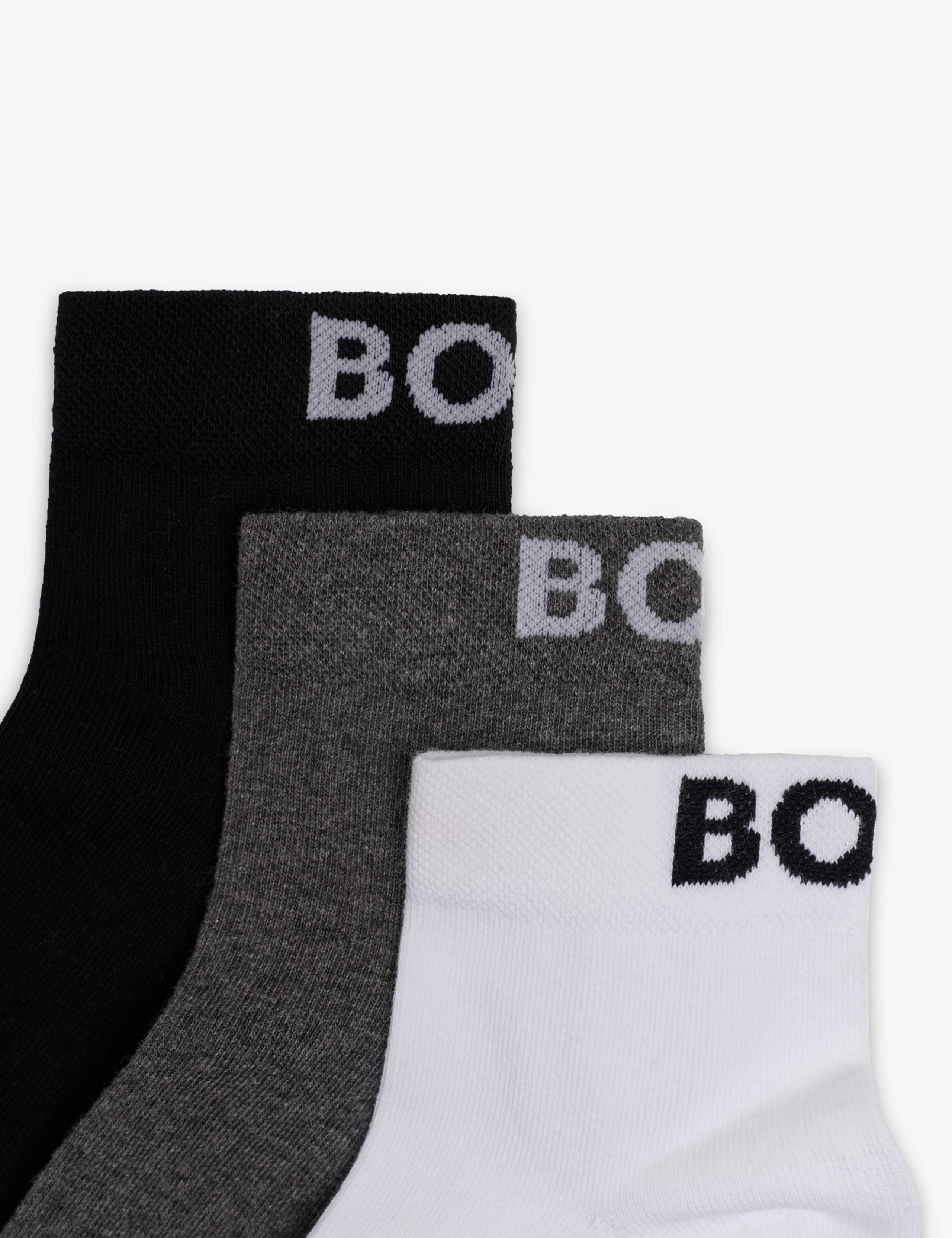 3 Pack Cotton Rich Logo Anklets 2 of 2