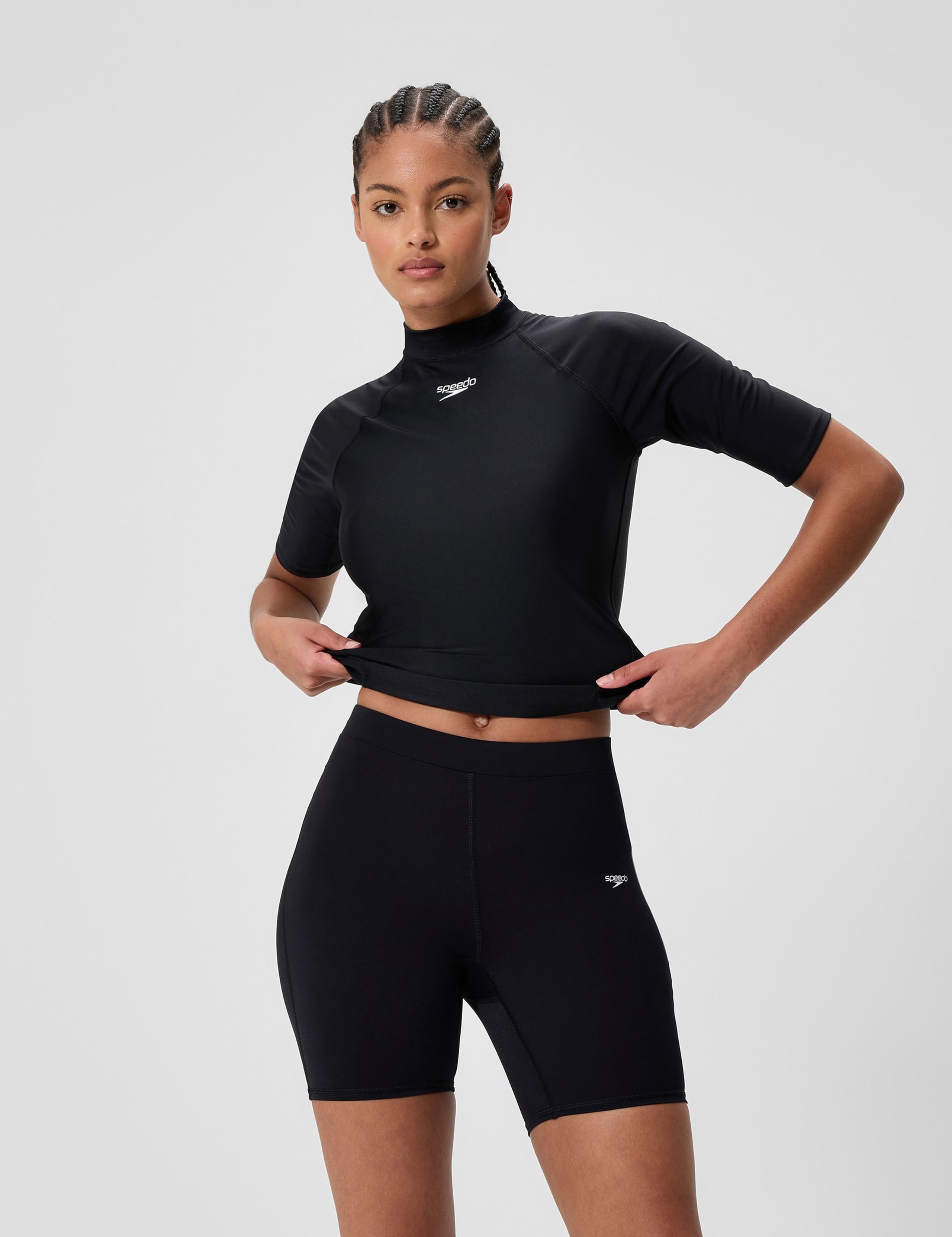 Endurance+ High Waisted Swim Shorts 1 of 3