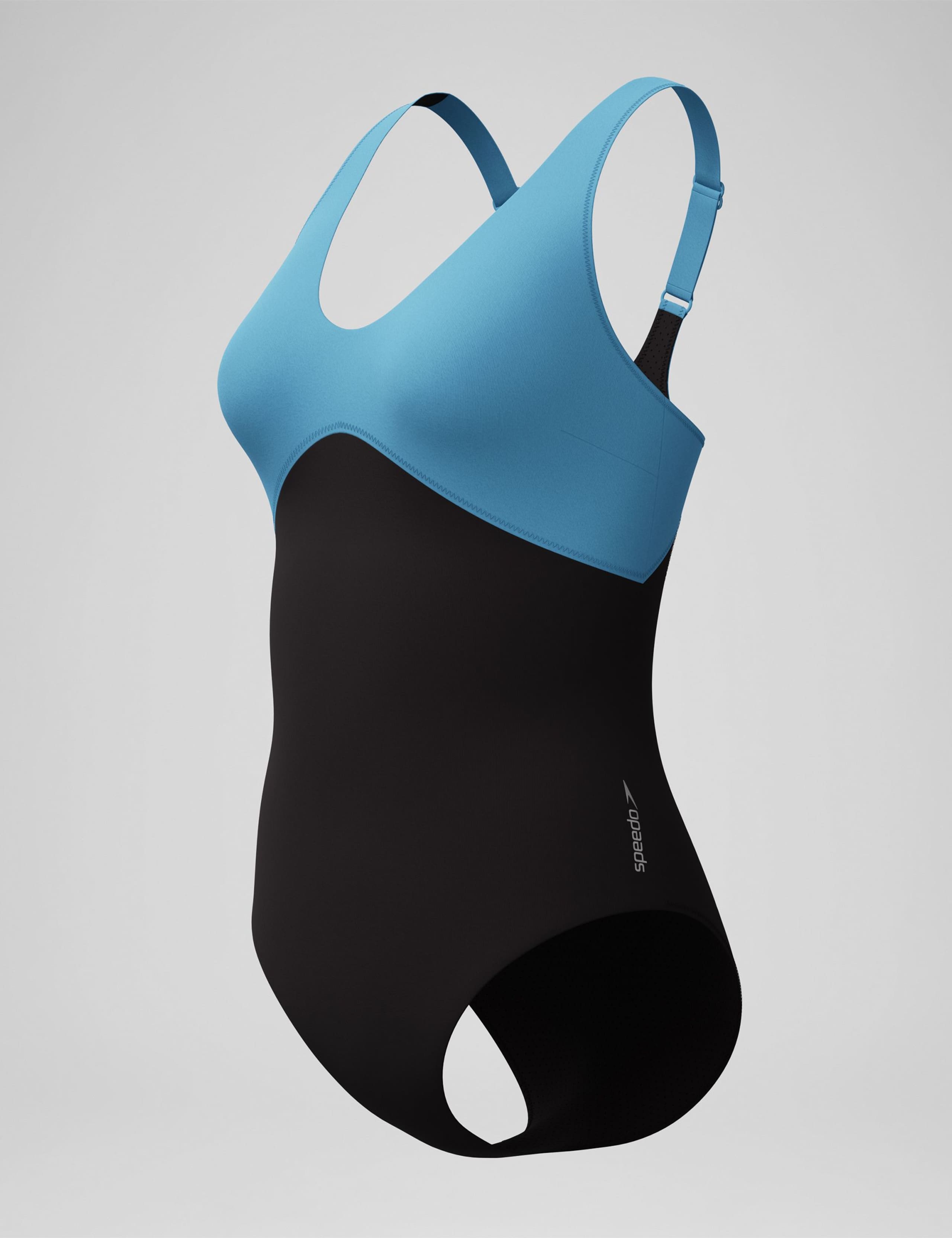 Sculpture Colour Block Scoop Neck Swimsuit 2 of 4