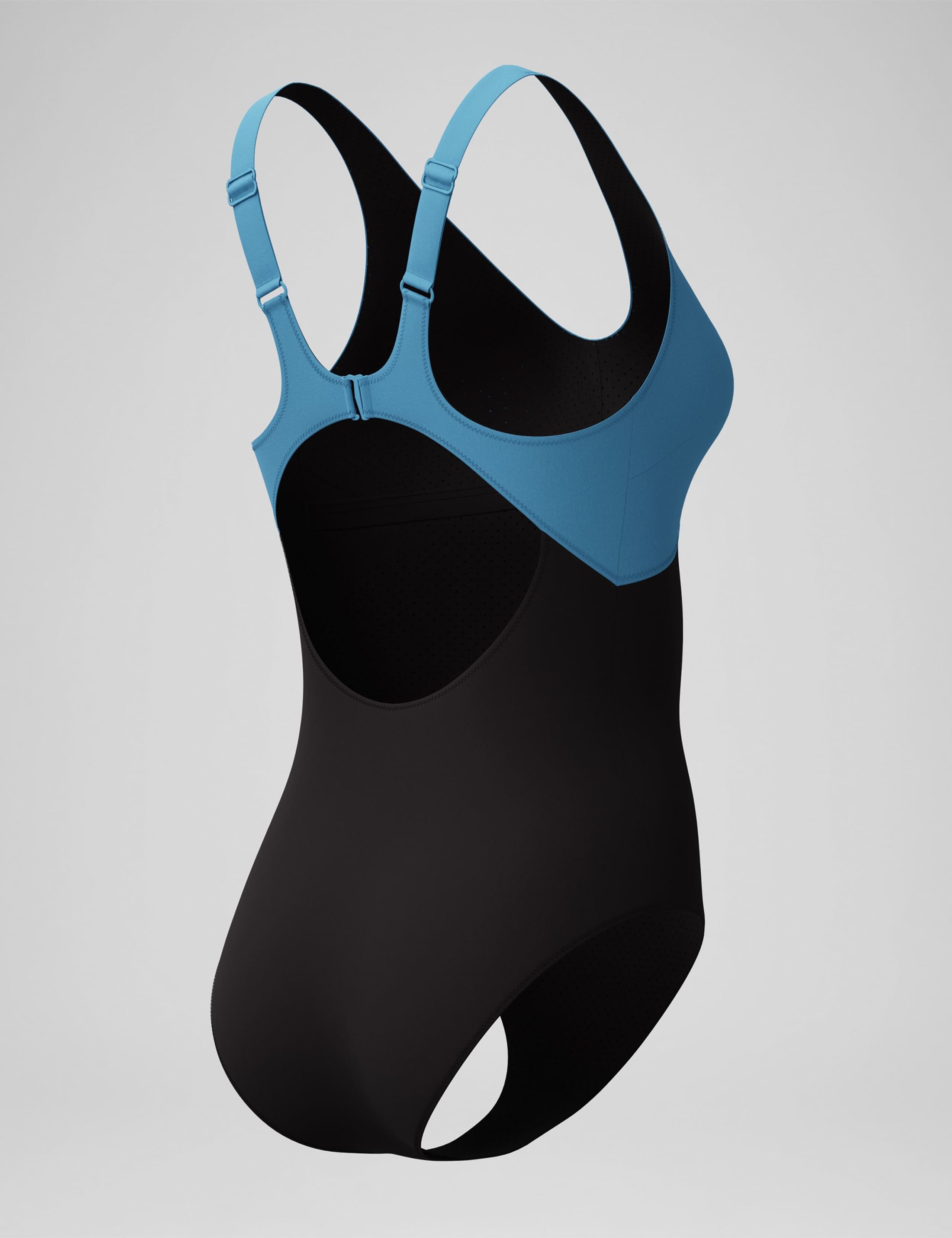 Sculpture Colour Block Scoop Neck Swimsuit 3 of 4