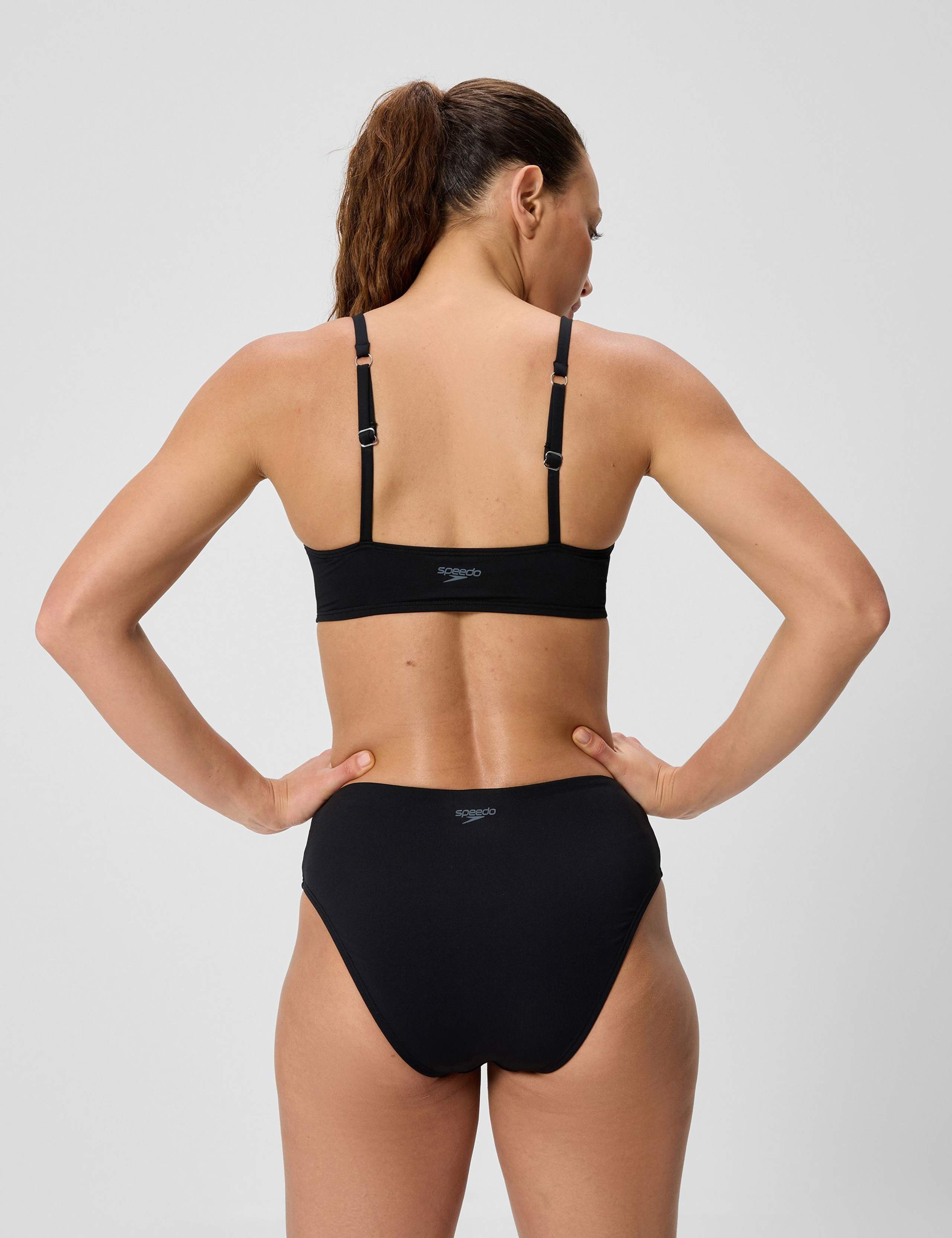 Solid High Waisted Bikini Bottoms 2 of 2