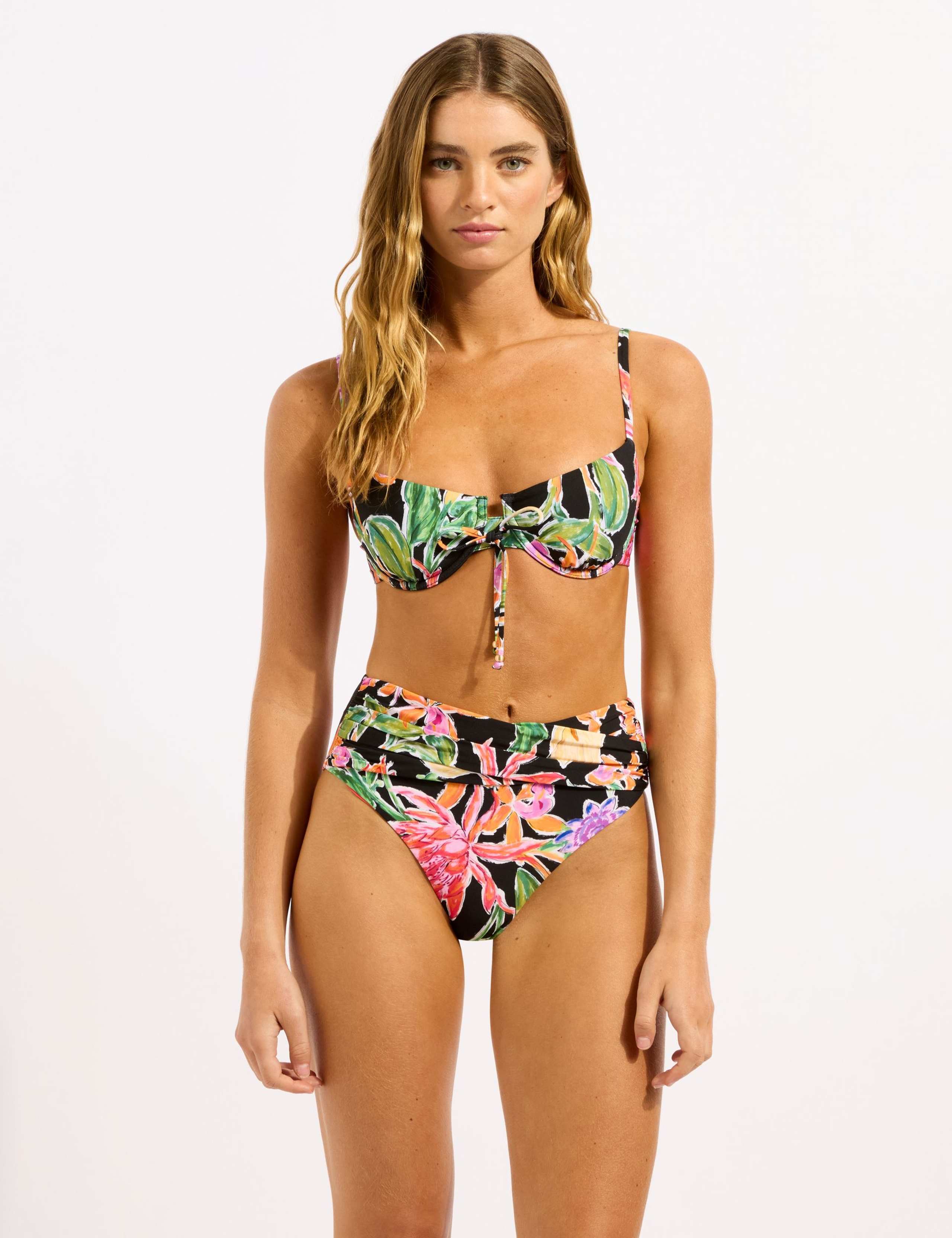 Hothouse Flowers High Waisted Bikini Bottoms 2 of 5