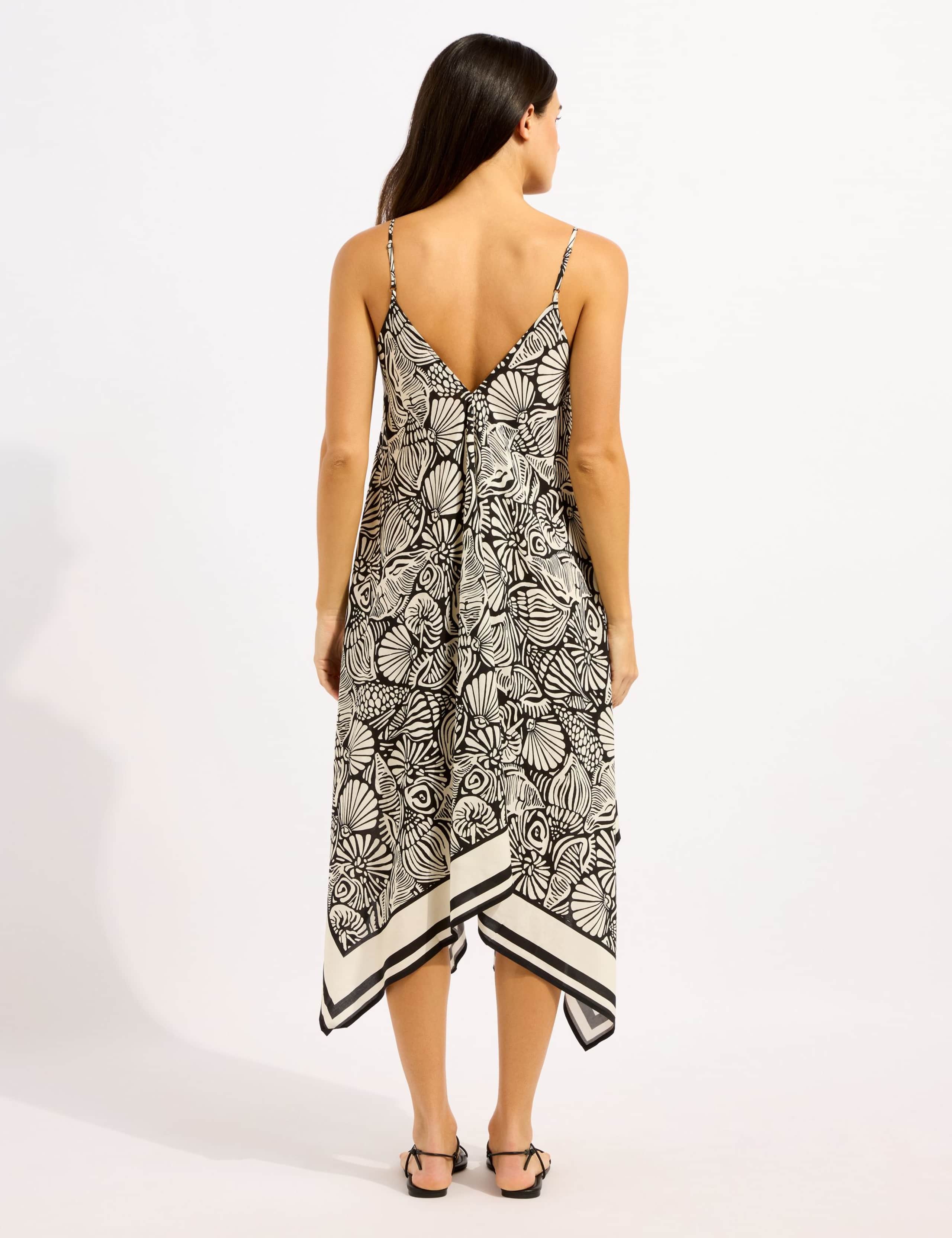 C Shells Printed Midaxi Beach Dress 3 of 4