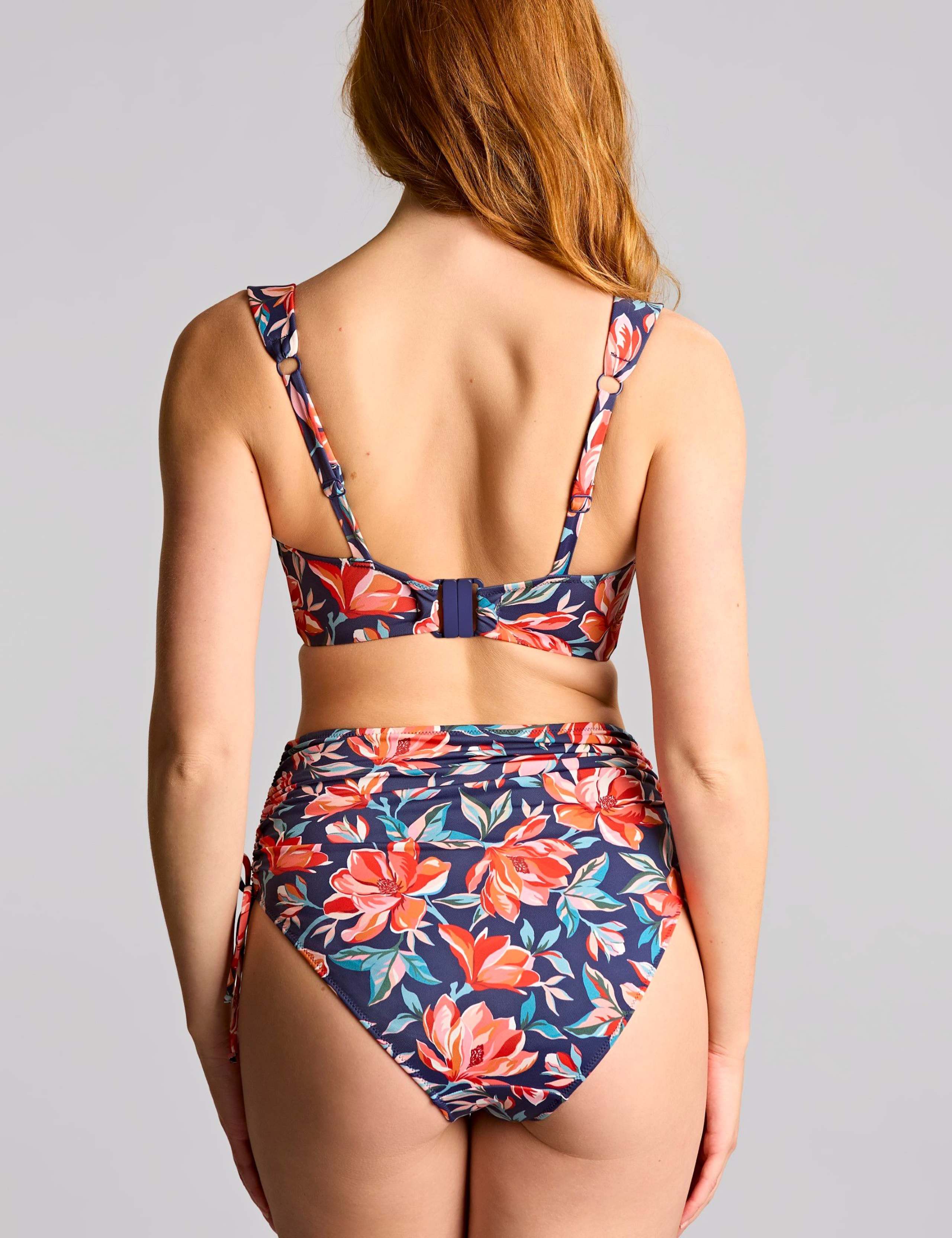 Lilifloral Ruched High Waisted Bikini Bottoms 4 of 4