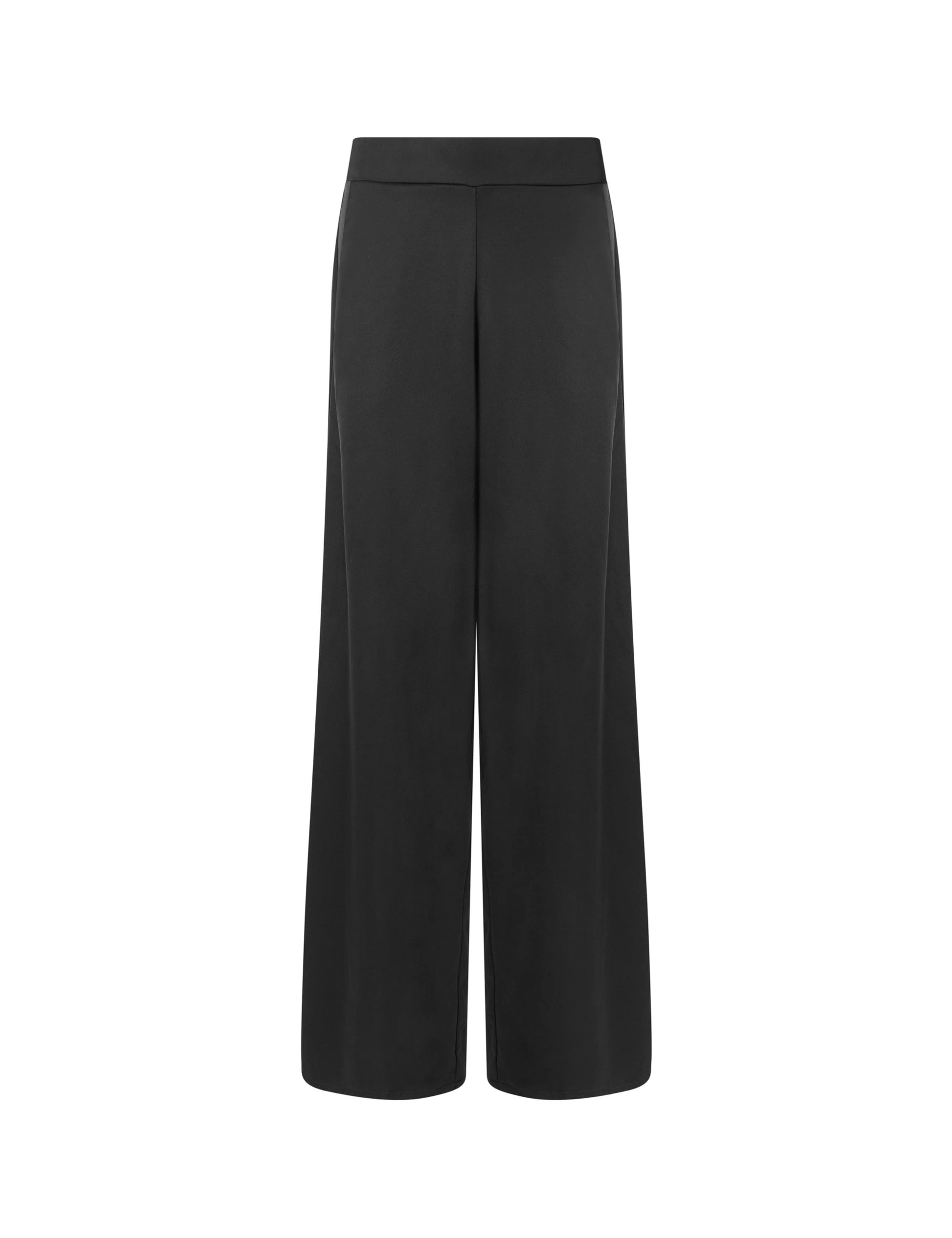 Satin Elasticated Waist Wide Leg Trousers 2 of 5