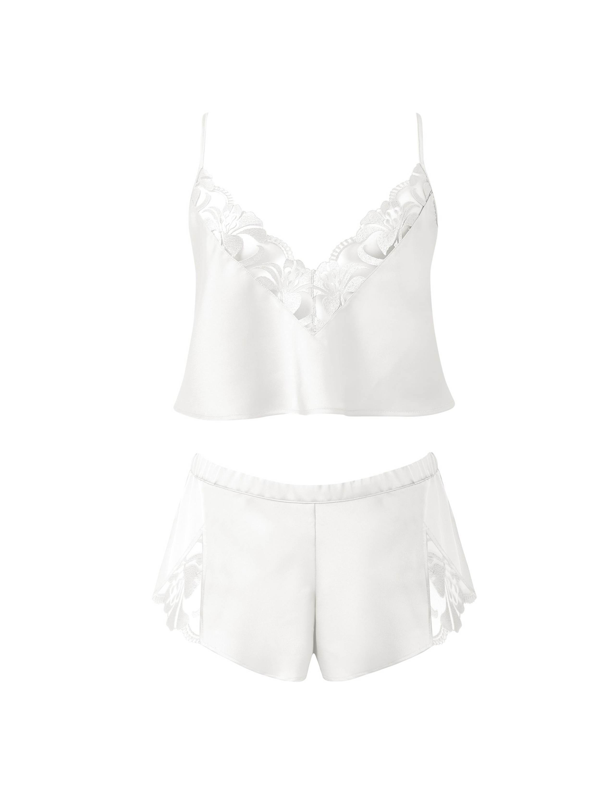 Leonora Satin Embroidery Cami Shortie Set 2 of 5