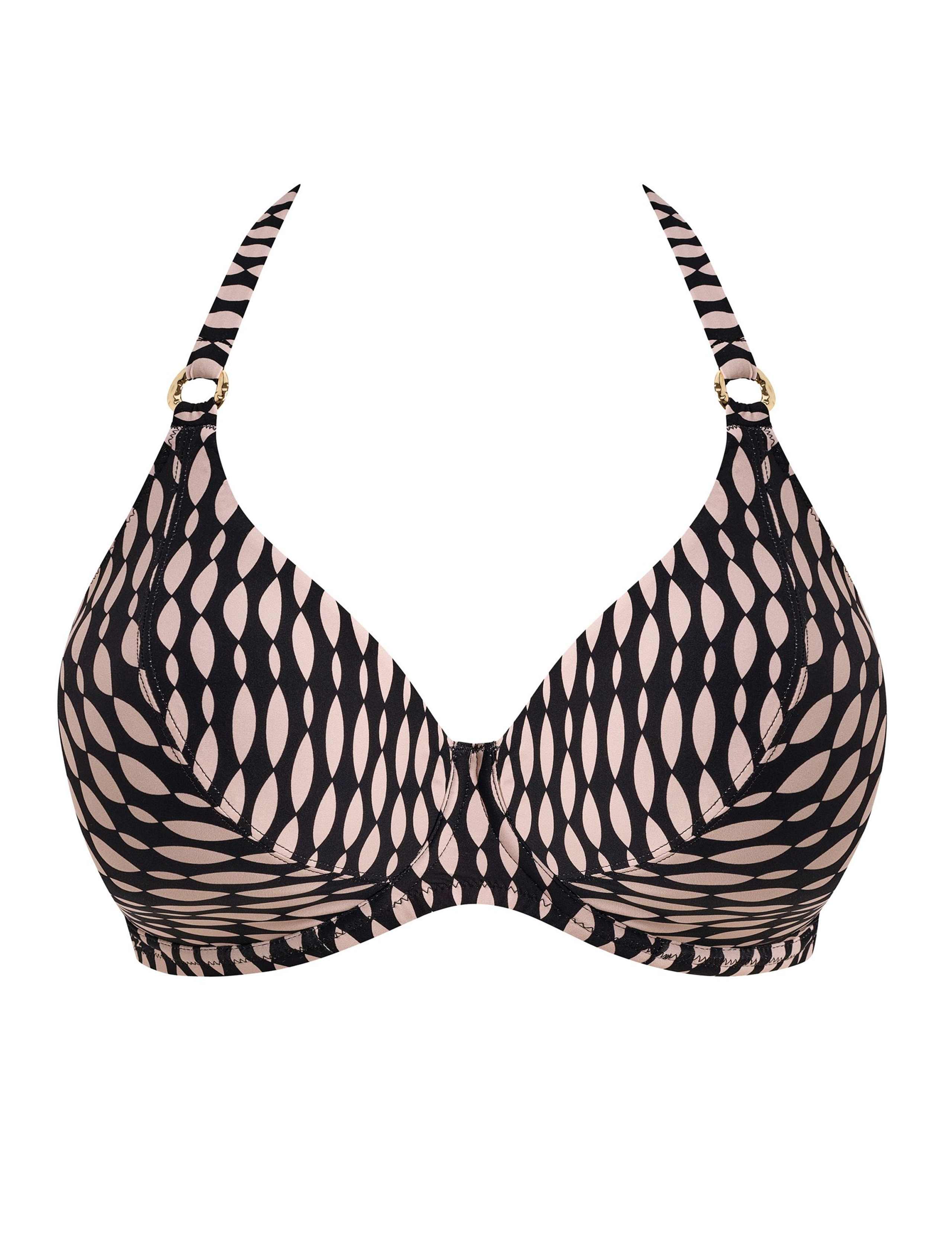 Shell Bay Printed Wired Halterneck Bikini Top (D-H) 2 of 5