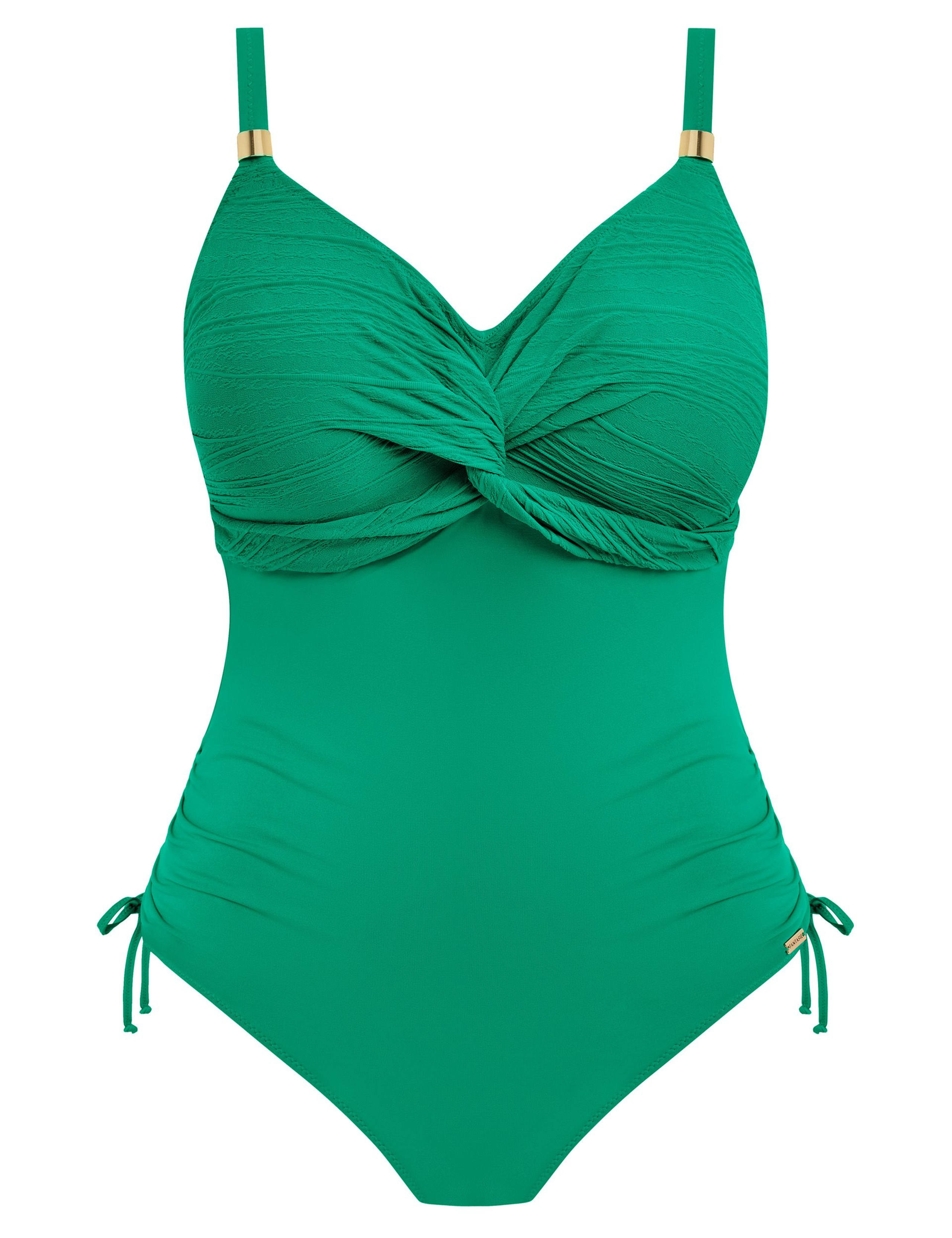 Beach Waves Wired Wrap V-Neck Swimsuit 2 of 4