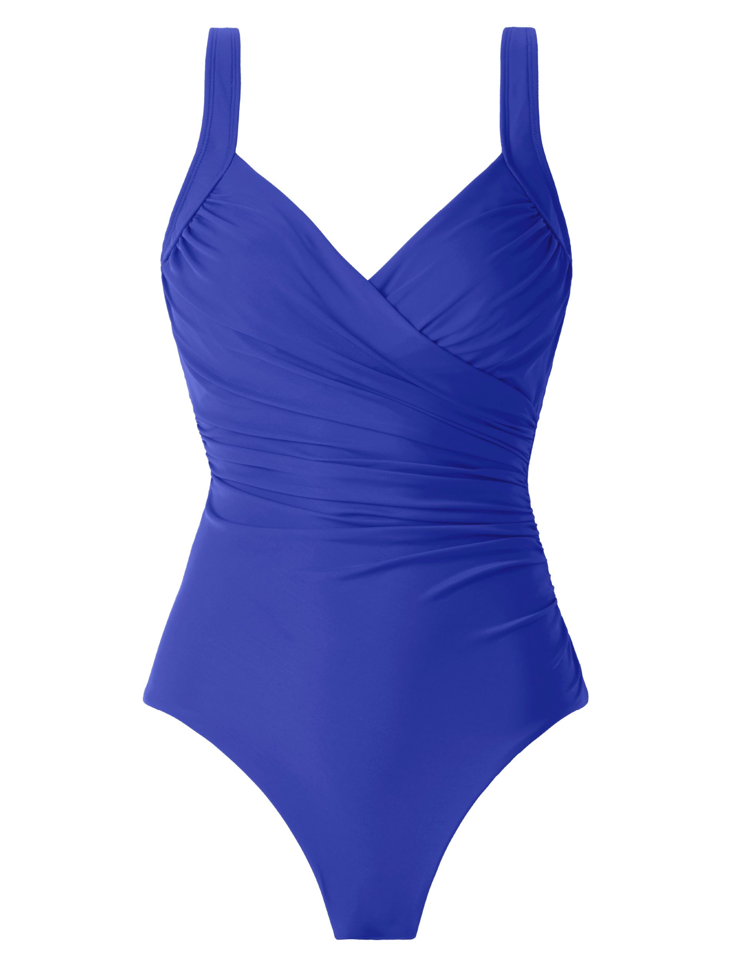 Sanibel Underwired Non-Padded Firm Tummy Control Smoothing V-Neck Swimsuit 2 of 4