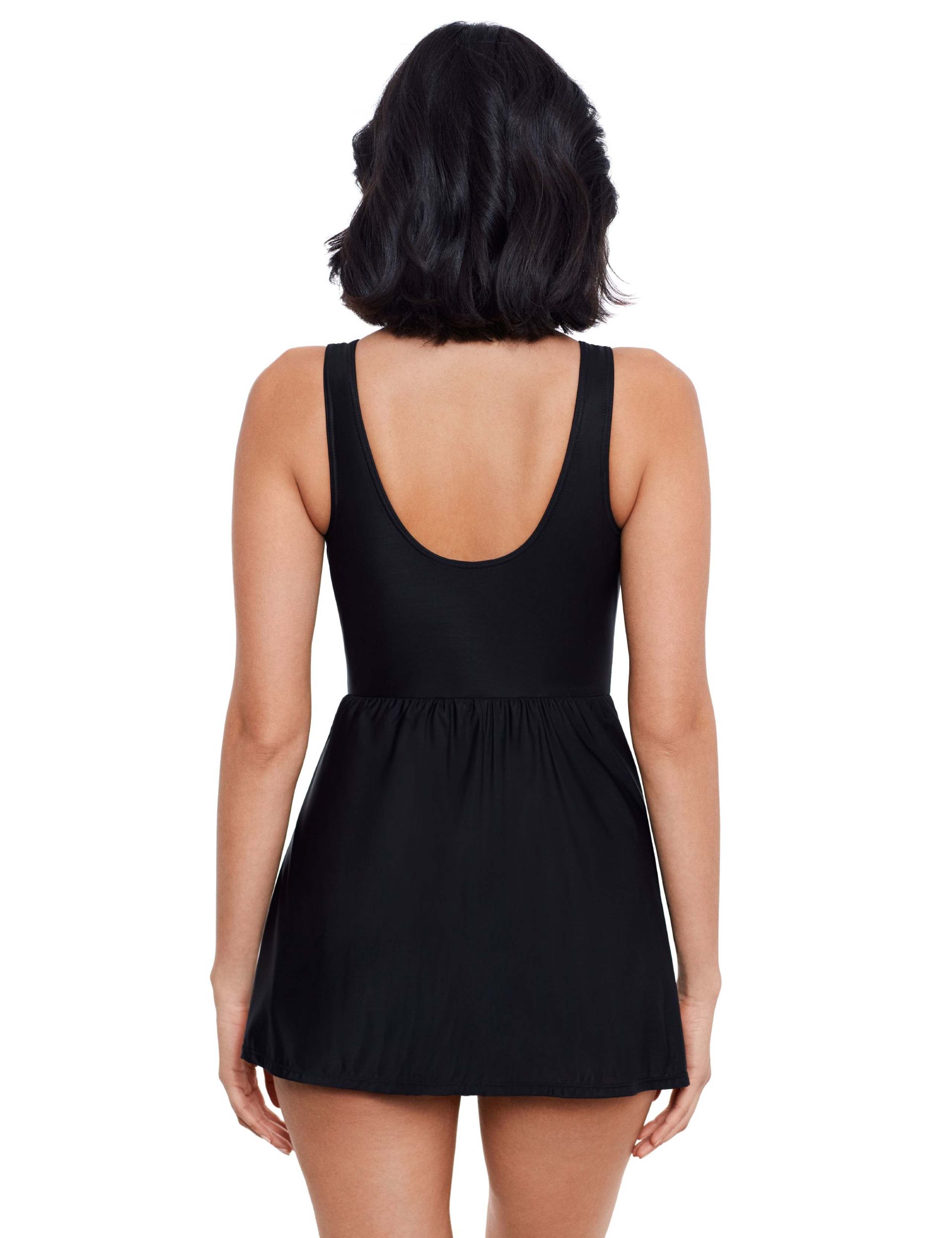 Marais Underwired Non-Padded Firm Tummy Control Smoothing V-Neck Swim Dress 3 of 4