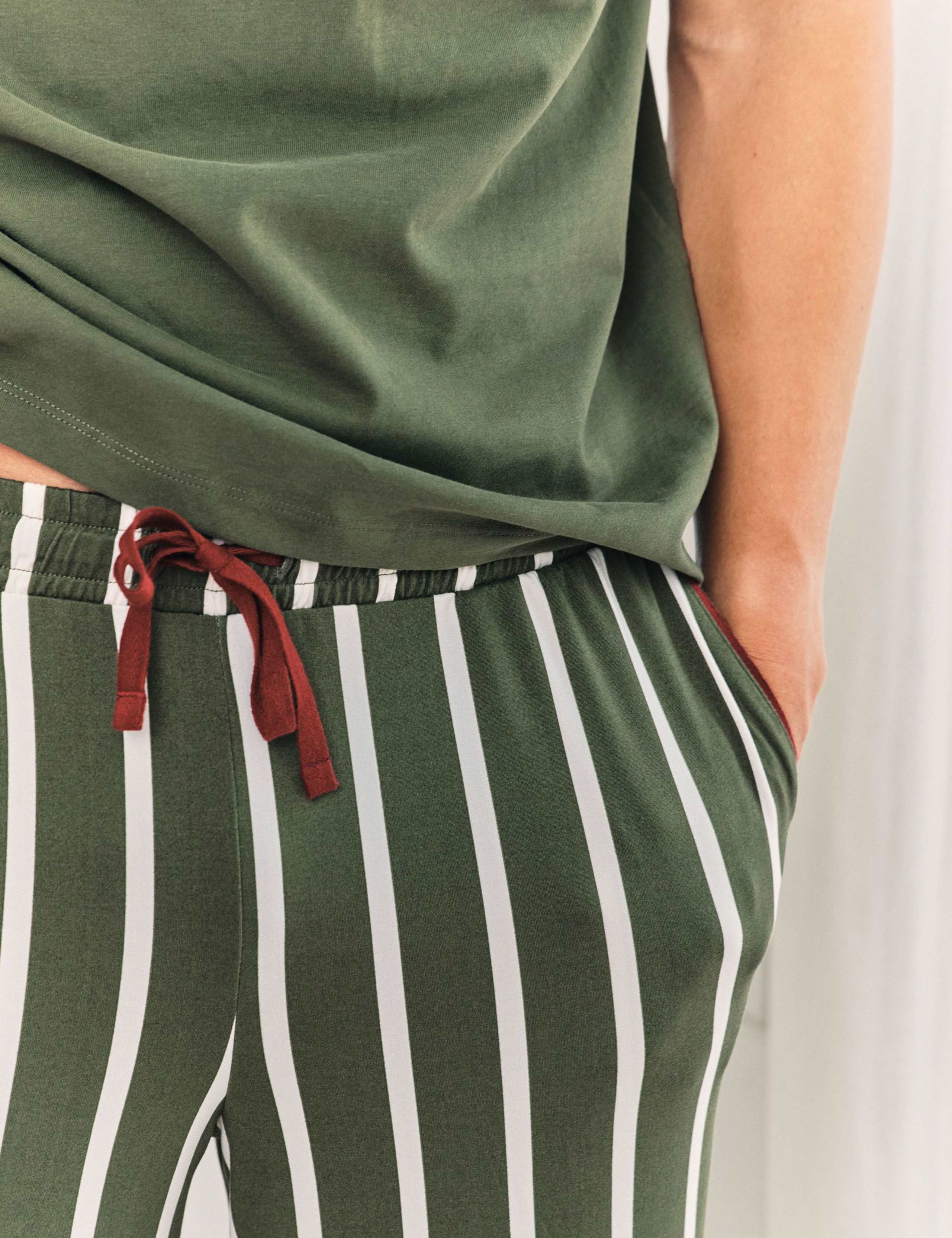 Cotton Rich Striped Pyjama Set 5 of 5