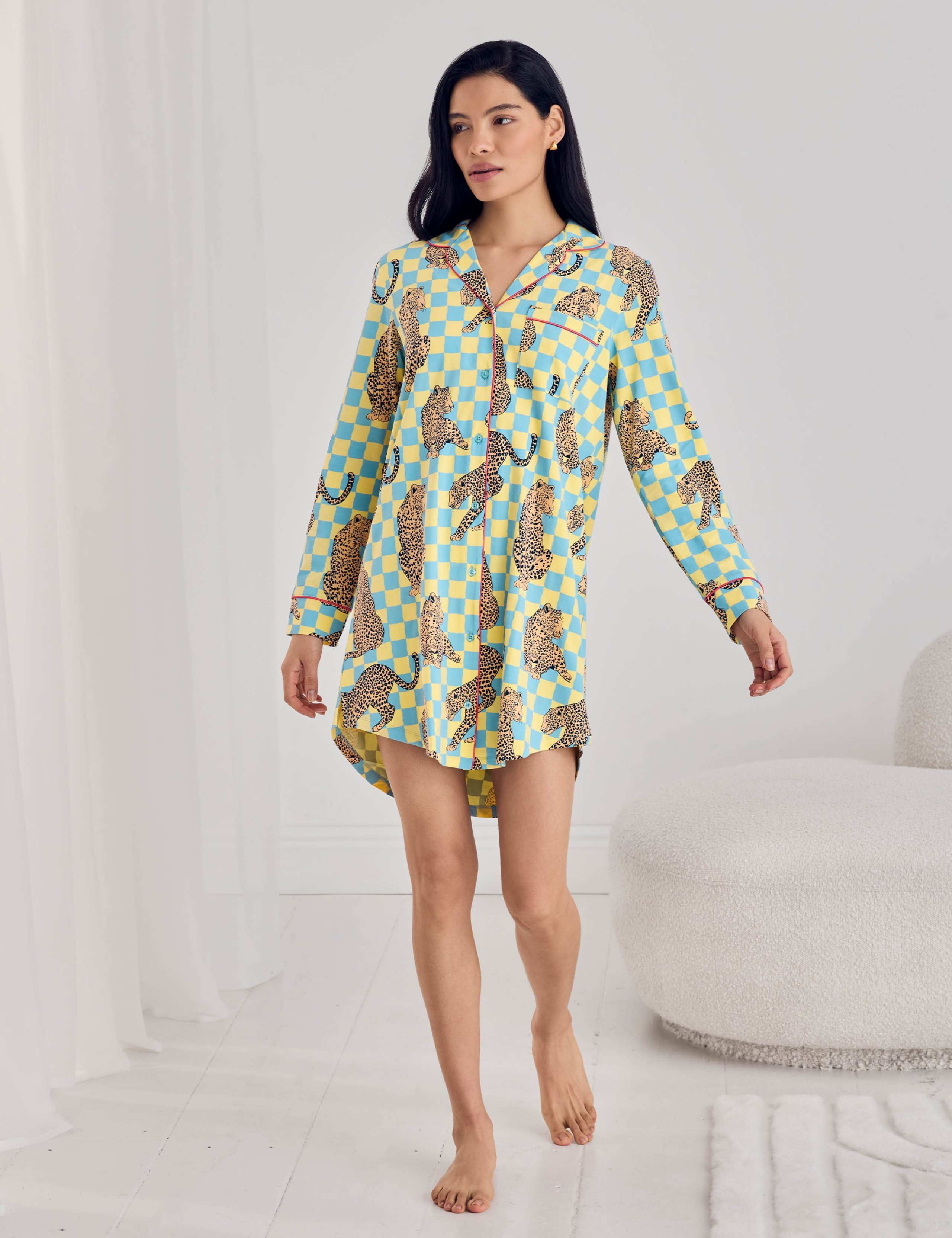Cotton Rich Checked Nightshirt 3 of 6