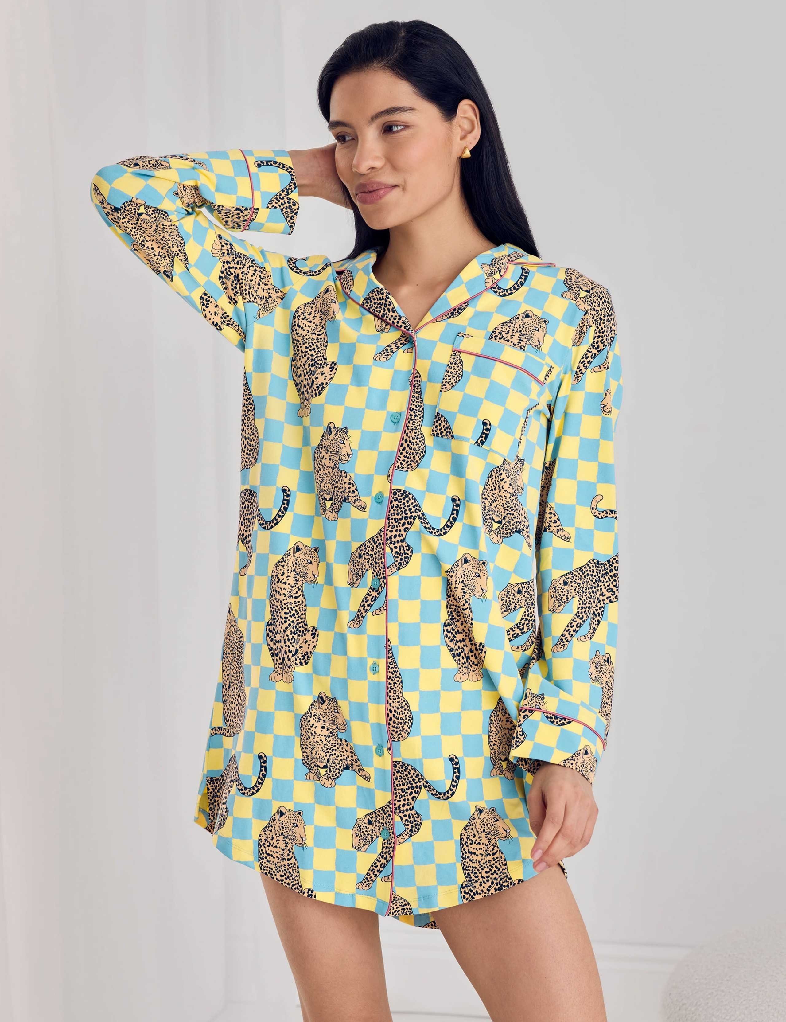Cotton Rich Checked Nightshirt 4 of 6
