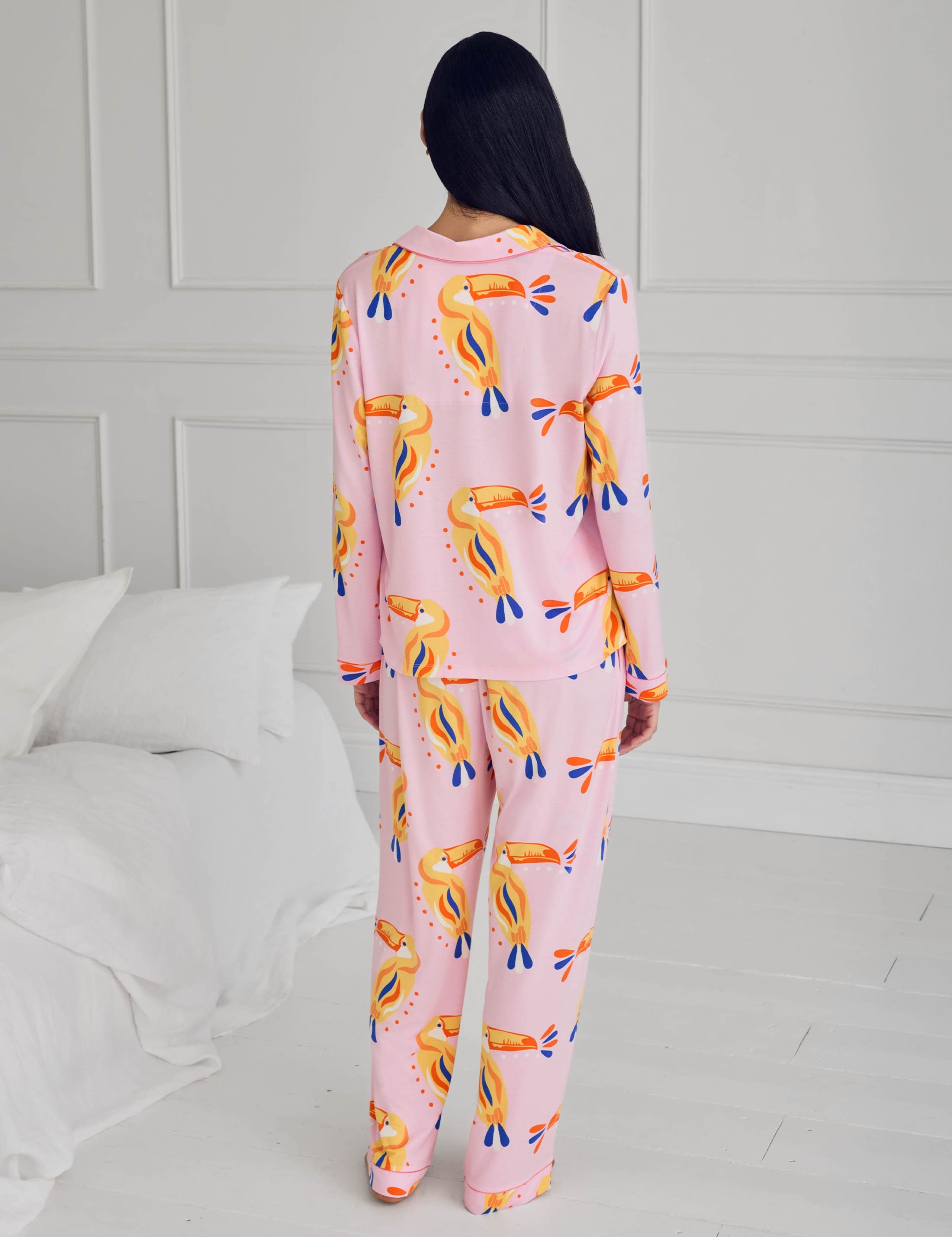 Modal Rich Toucan Print Pyjama Set 2 of 6