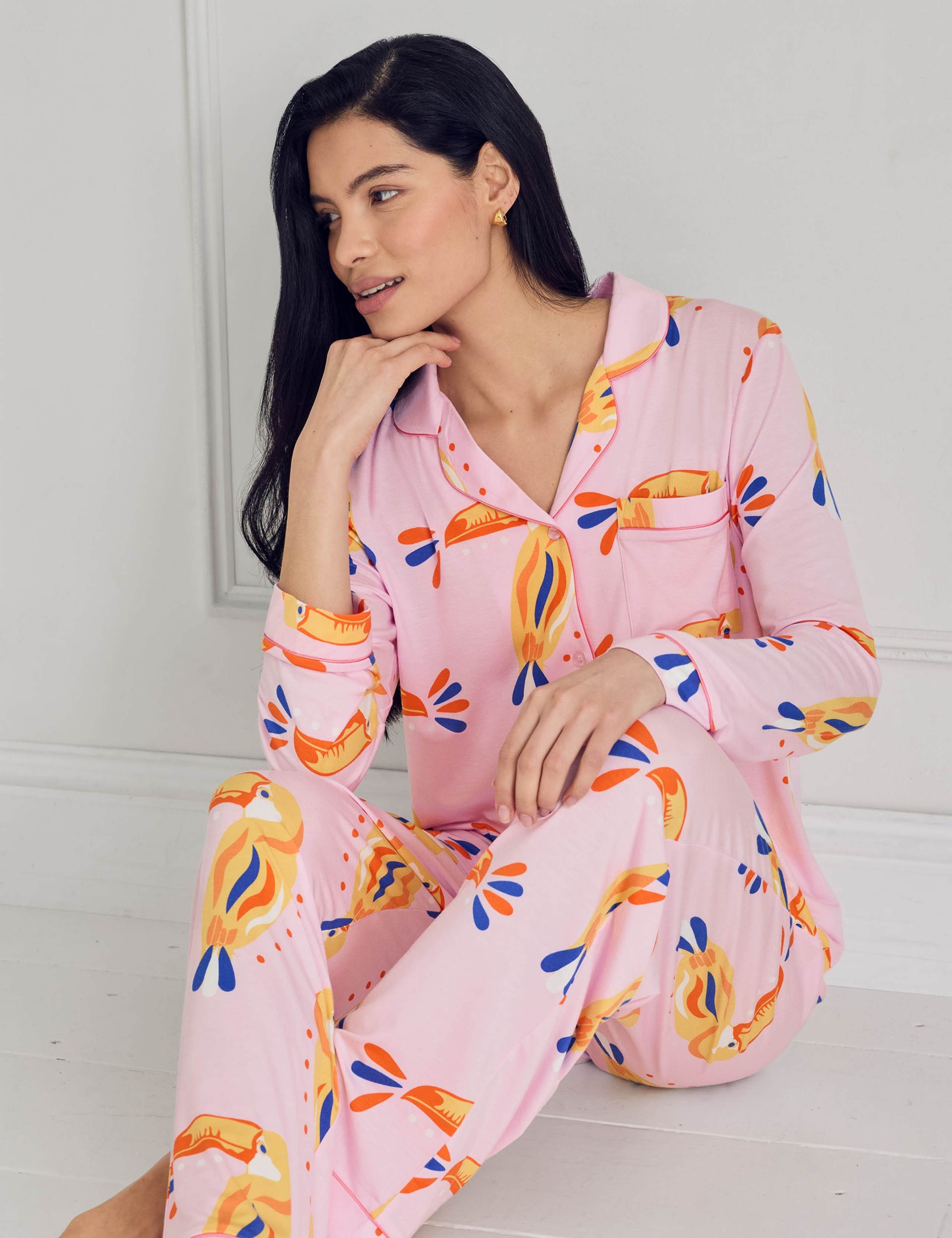 Modal Rich Toucan Print Pyjama Set 3 of 6