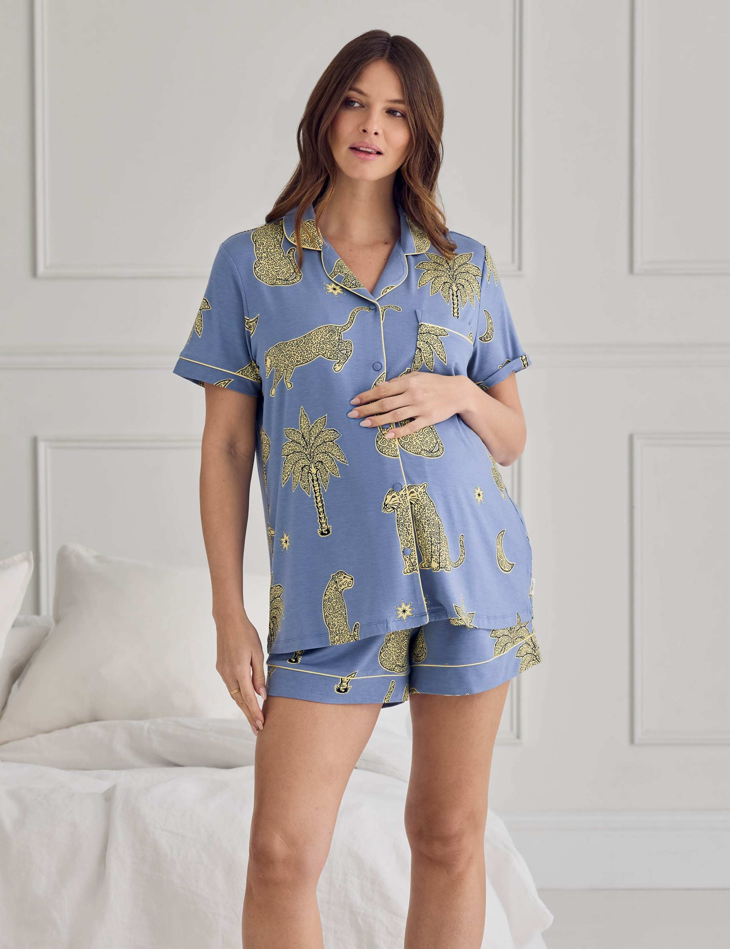 Maternity Printed Shortie Set 1 of 5