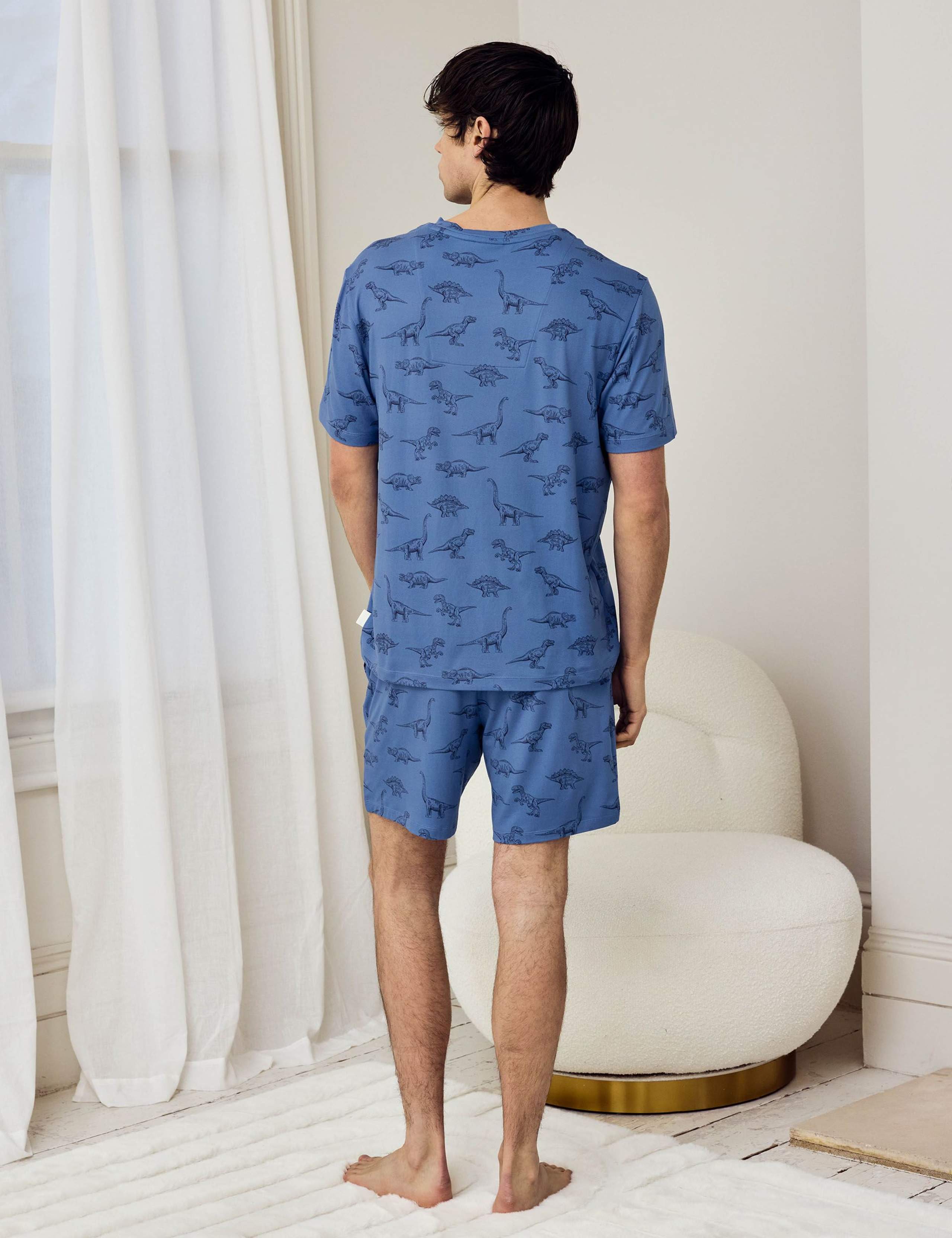 Dinosaur Print Short Pyjama Set 2 of 5