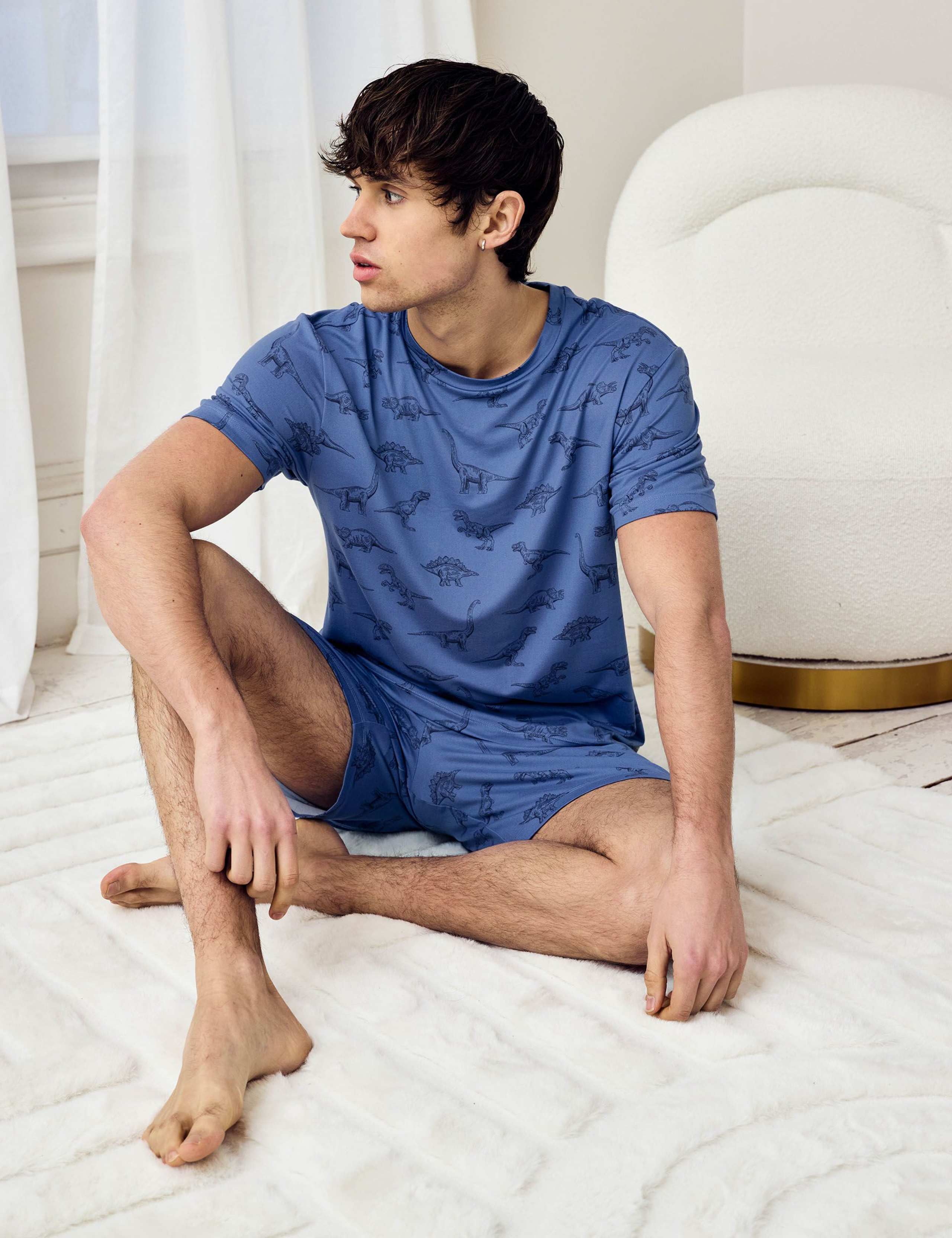 Dinosaur Print Short Pyjama Set 3 of 5