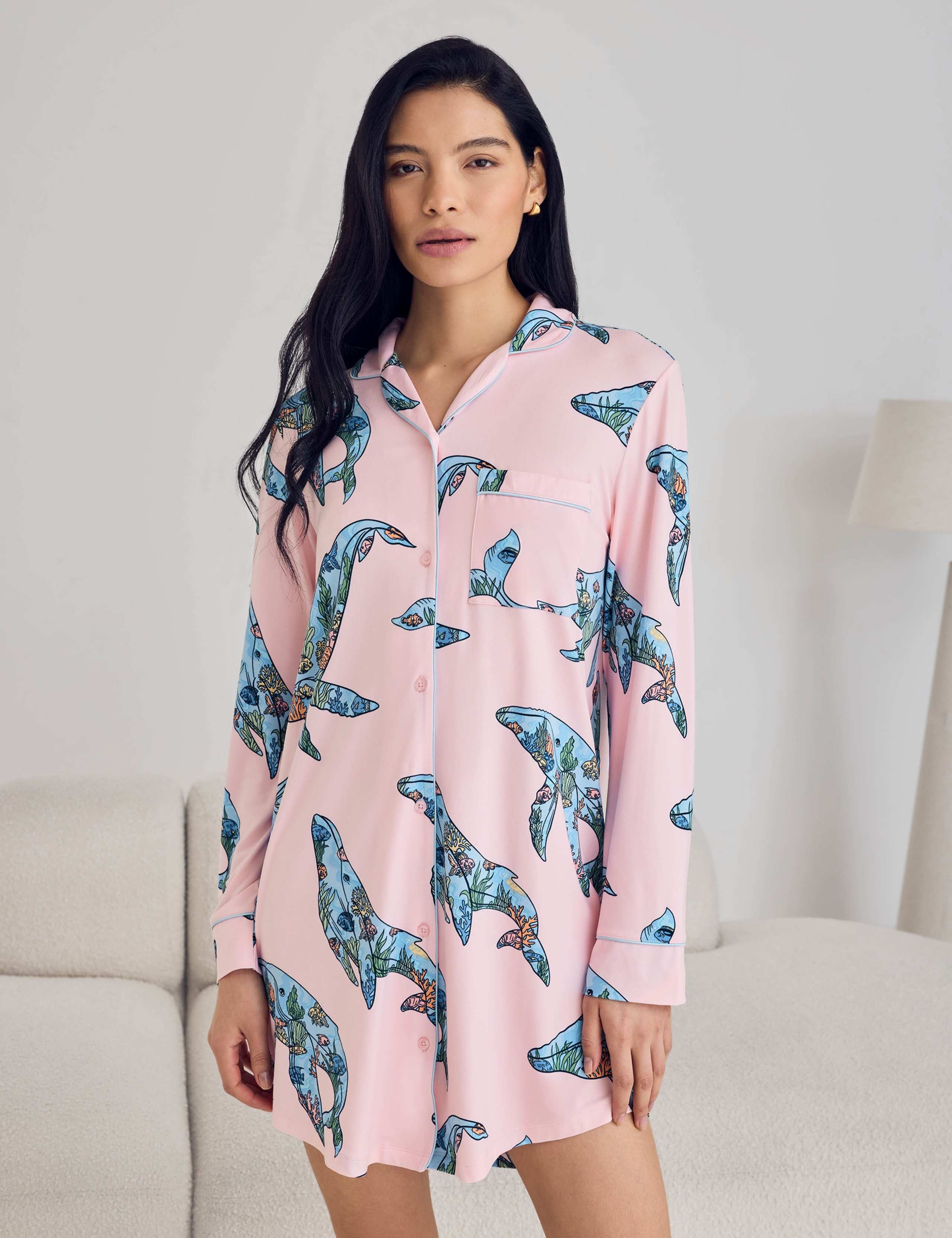 Whale Print Nightshirt 4 of 6