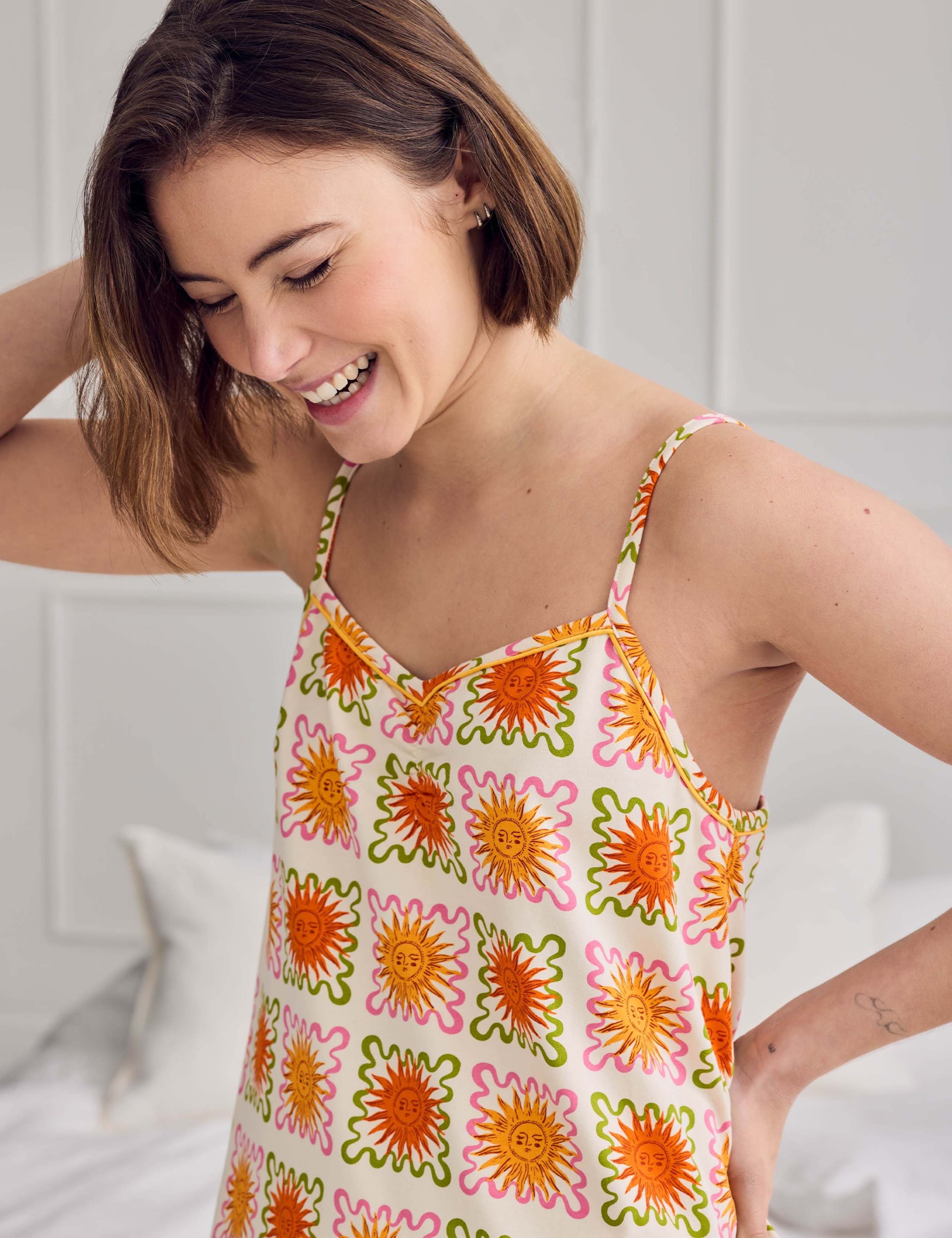 Cotton Rich Sunshine Tile Print Cami Short Pyjama Set 4 of 6