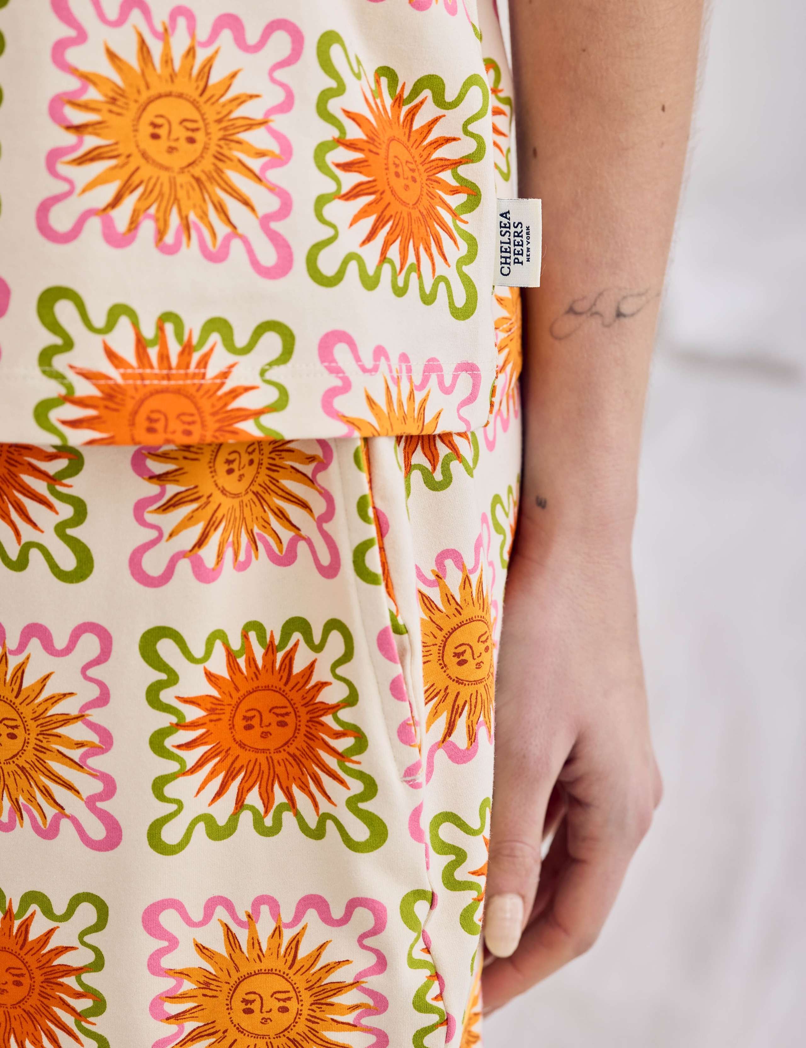 Cotton Rich Sunshine Tile Print Cami Short Pyjama Set 6 of 6