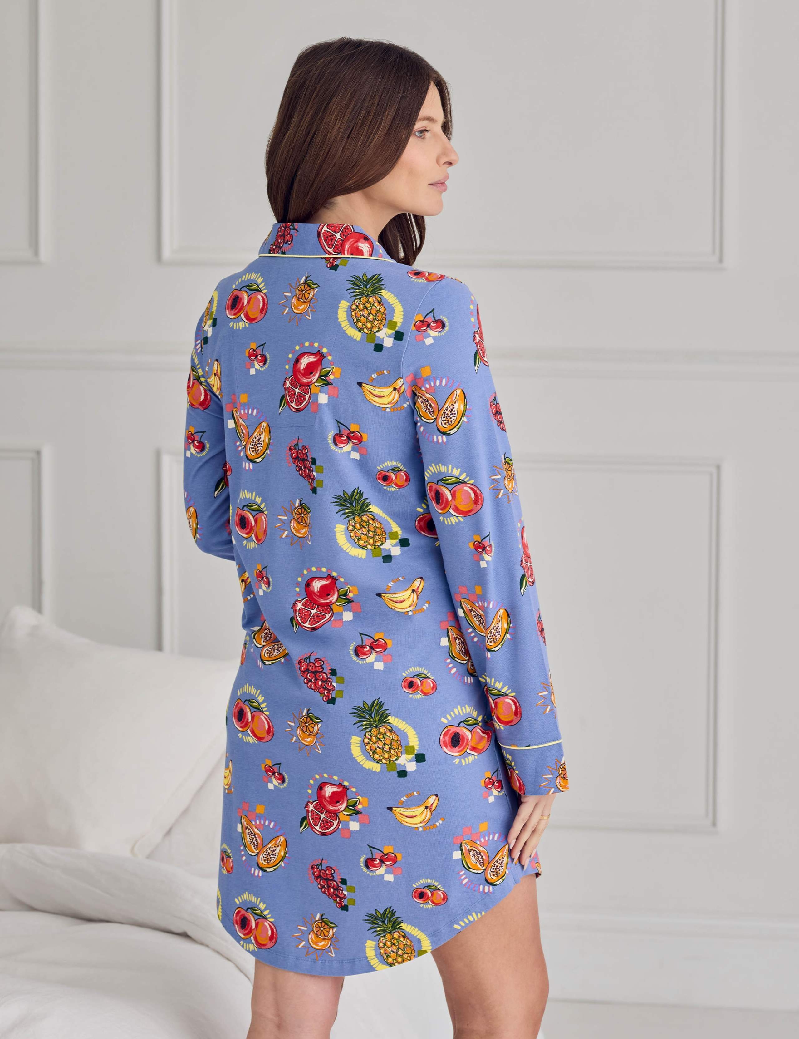 Maternity Jersey Fruit Print Nightshirt 2 of 6