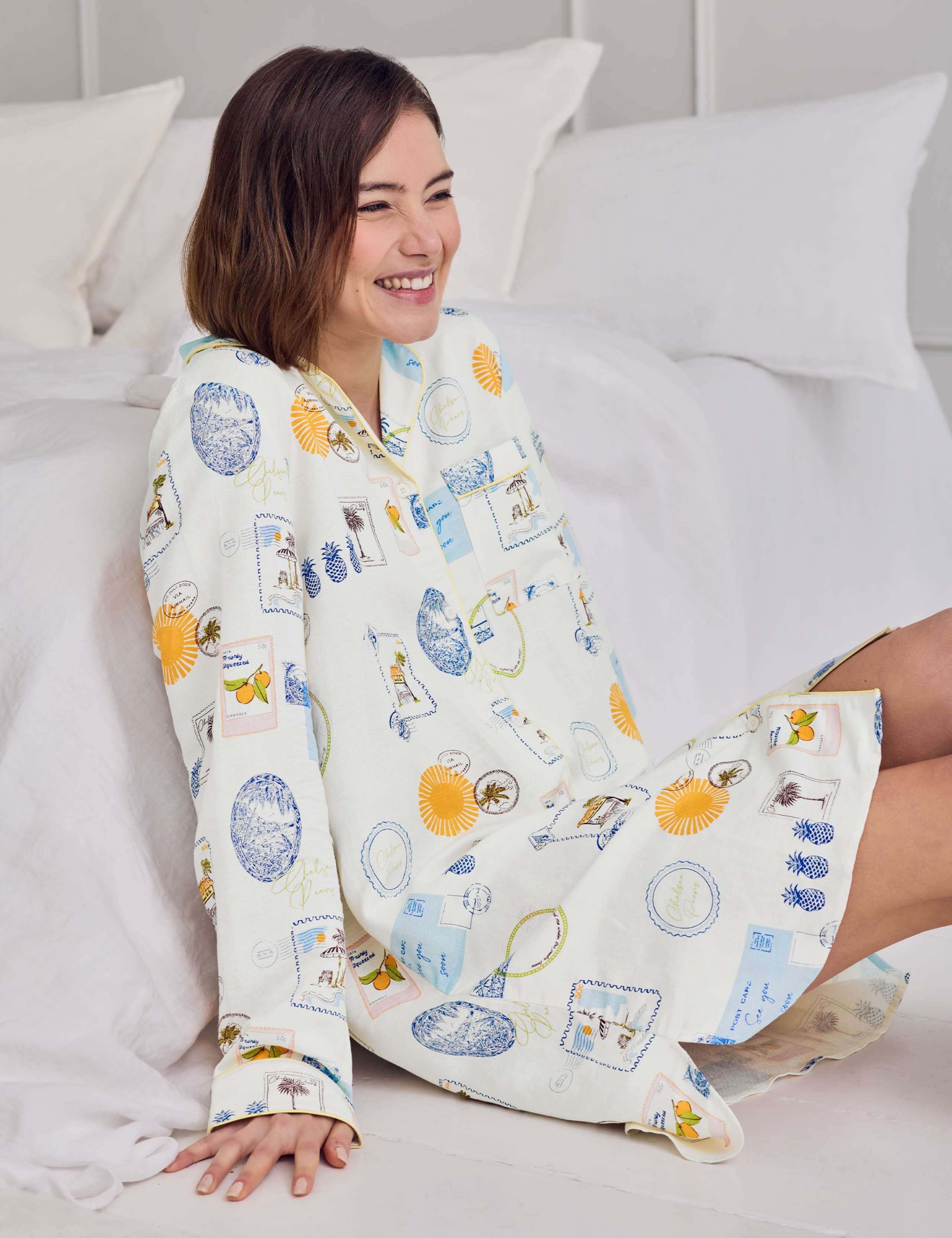 Linen Rich Holiday Print Nightshirt 4 of 6