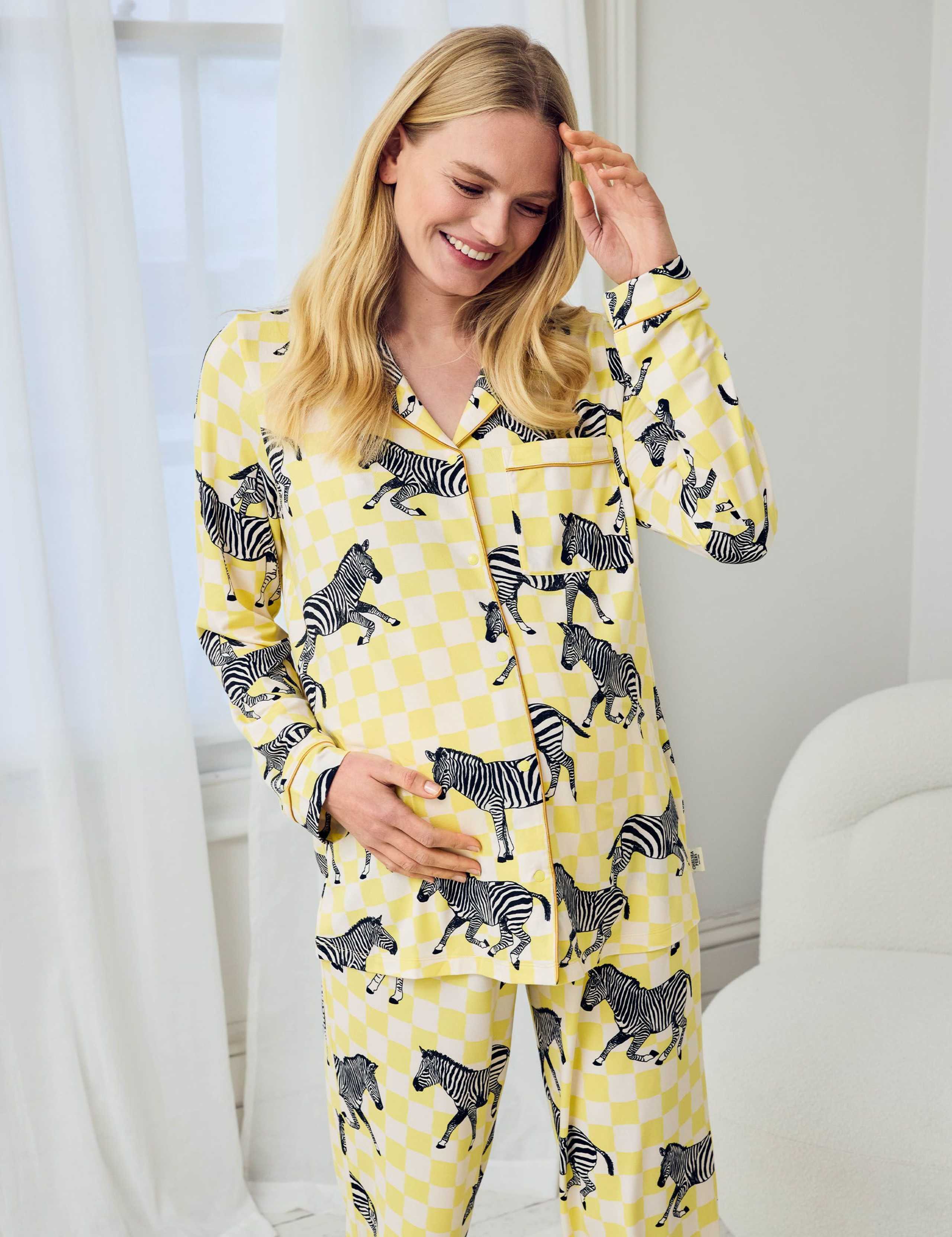 Maternity Zebra Print Pyjama Set 2 of 5