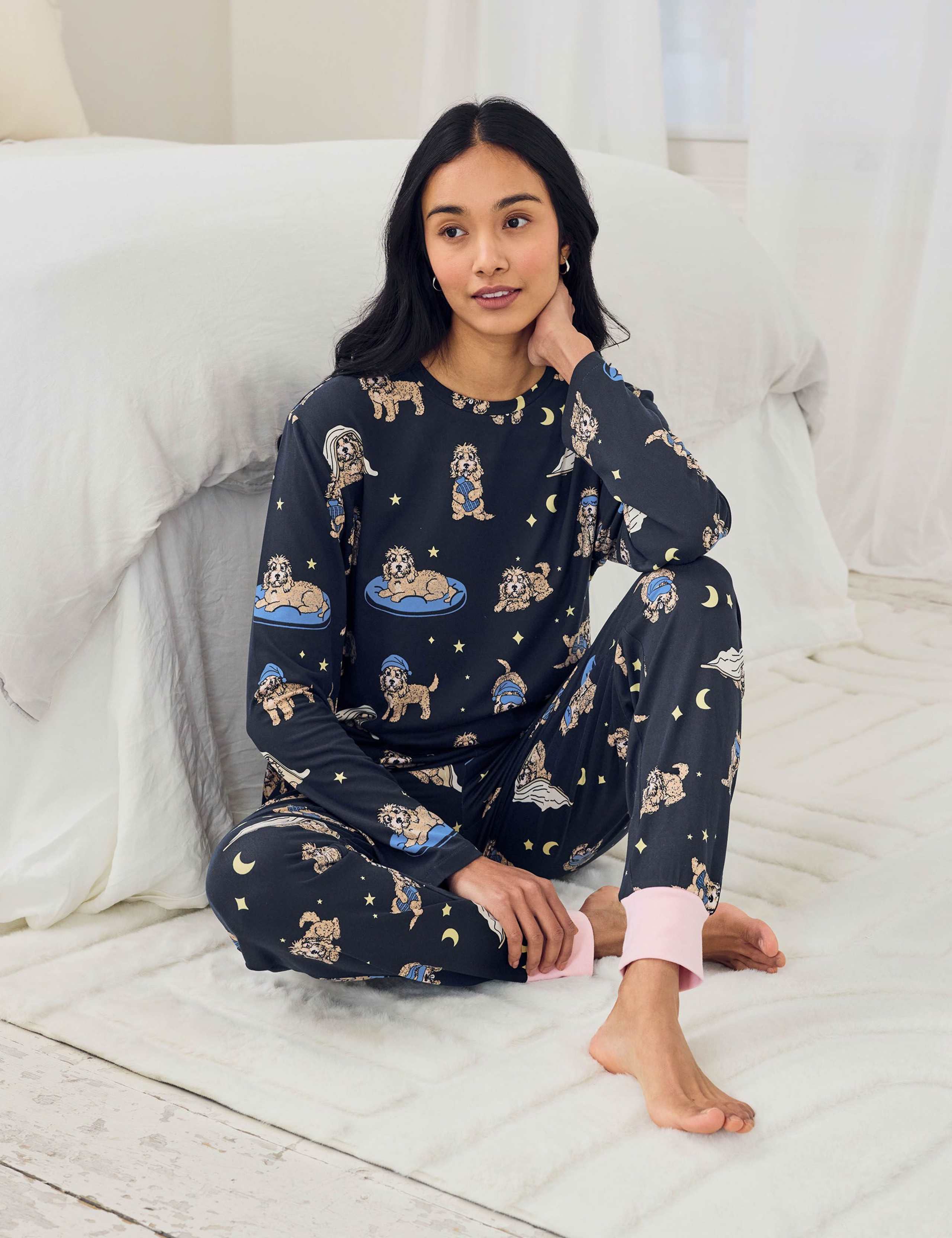 Crew Neck Printed Pyjama Set 3 of 6