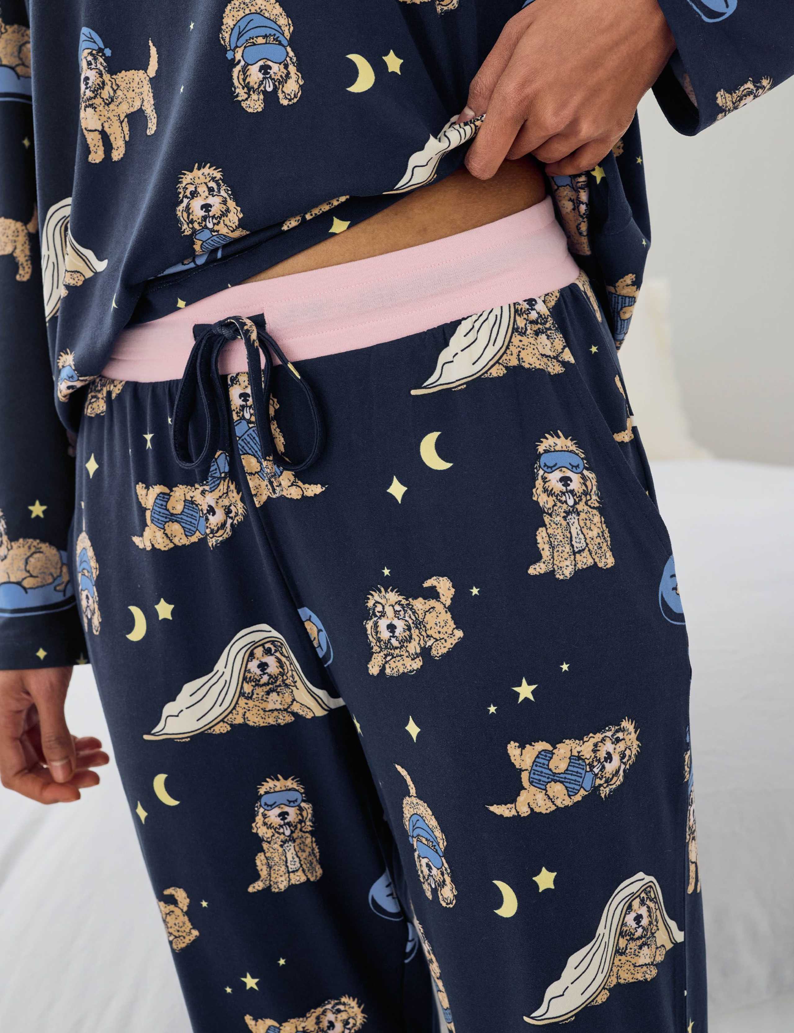 Crew Neck Printed Pyjama Set 4 of 6