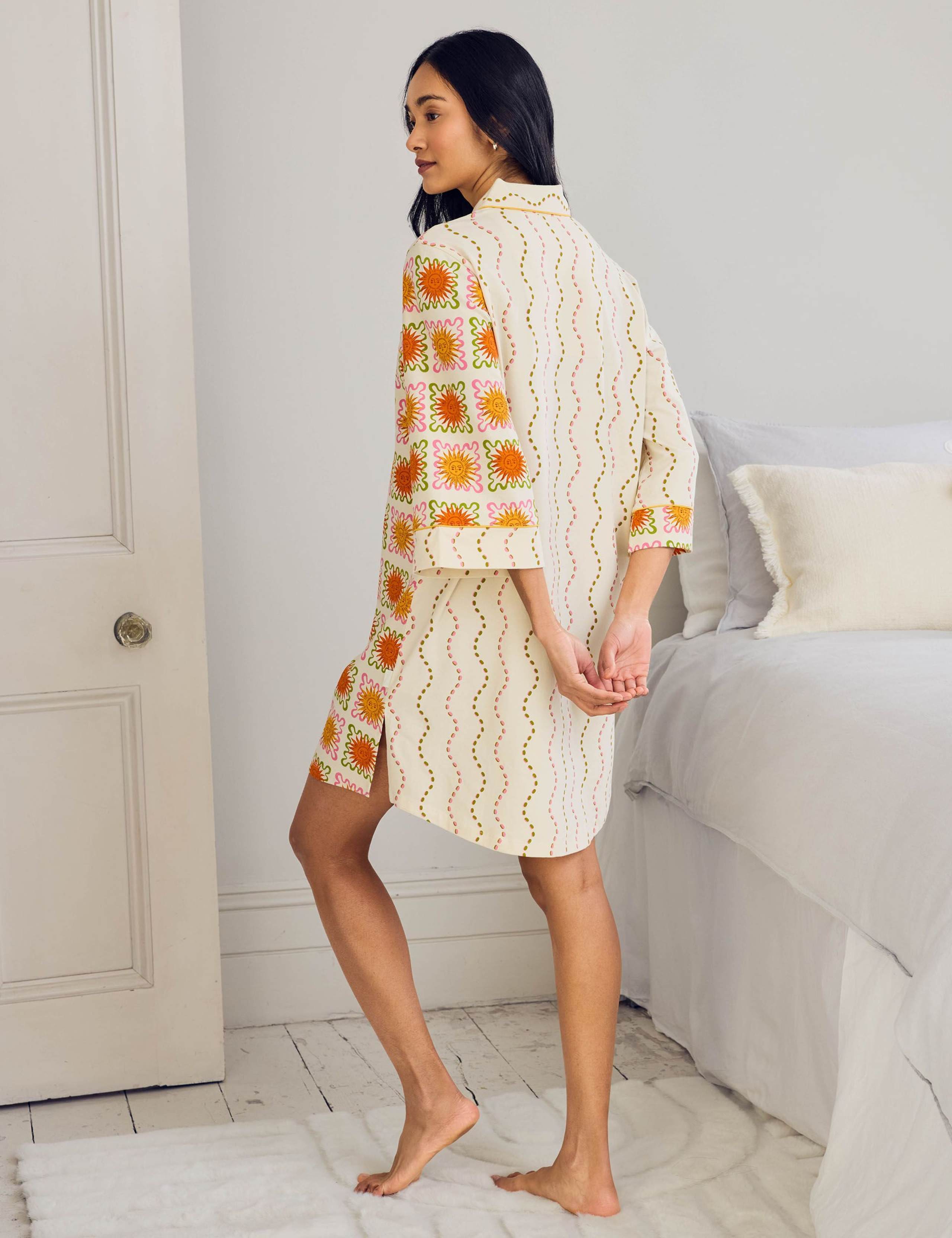 Cotton Rich Printed Batwing Nightshirt 2 of 6