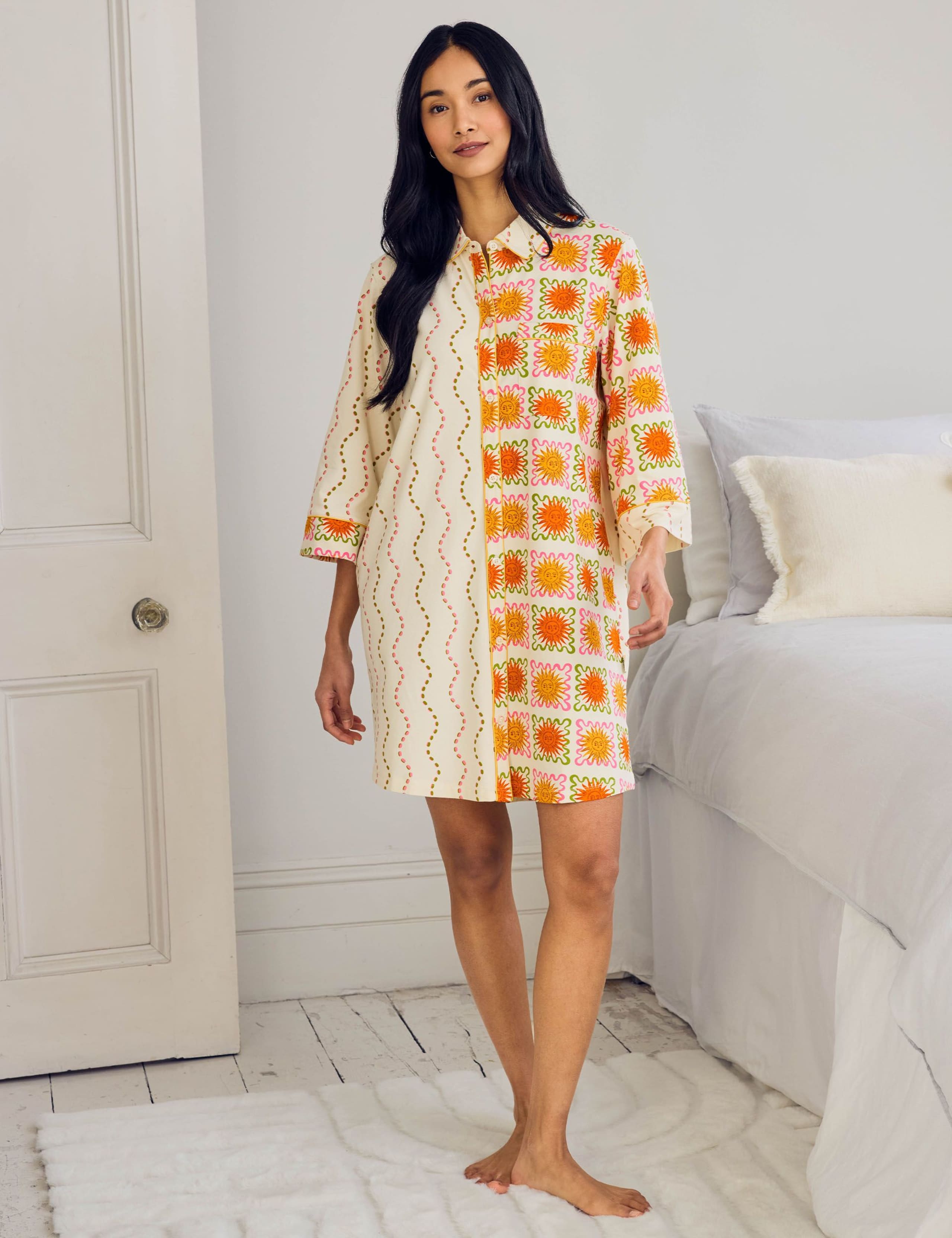 Cotton Rich Sunshine Tile Print Nightshirt 3 of 6