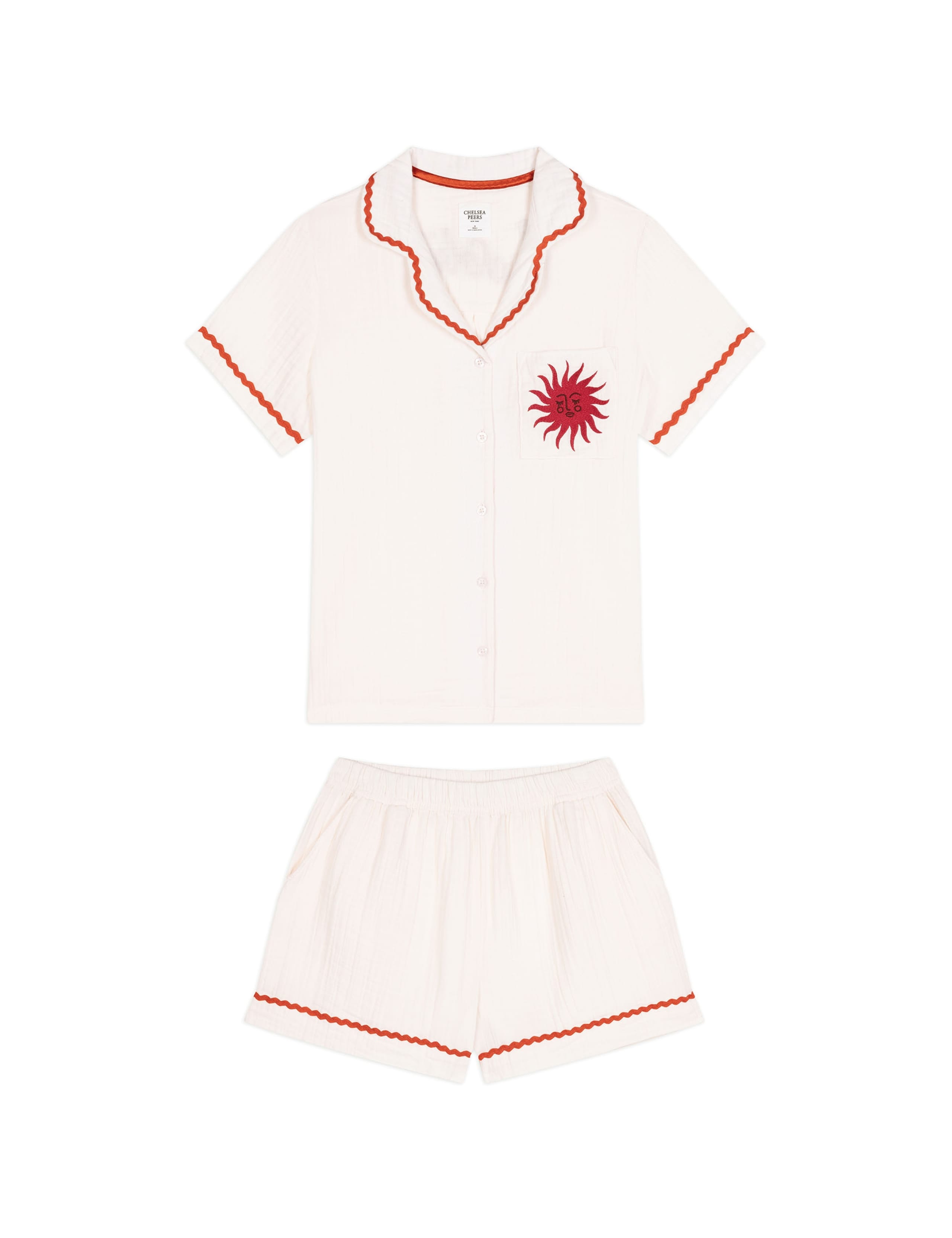 Pure Cotton Le Soleil Slogan Pyjama Set 8 of 10
