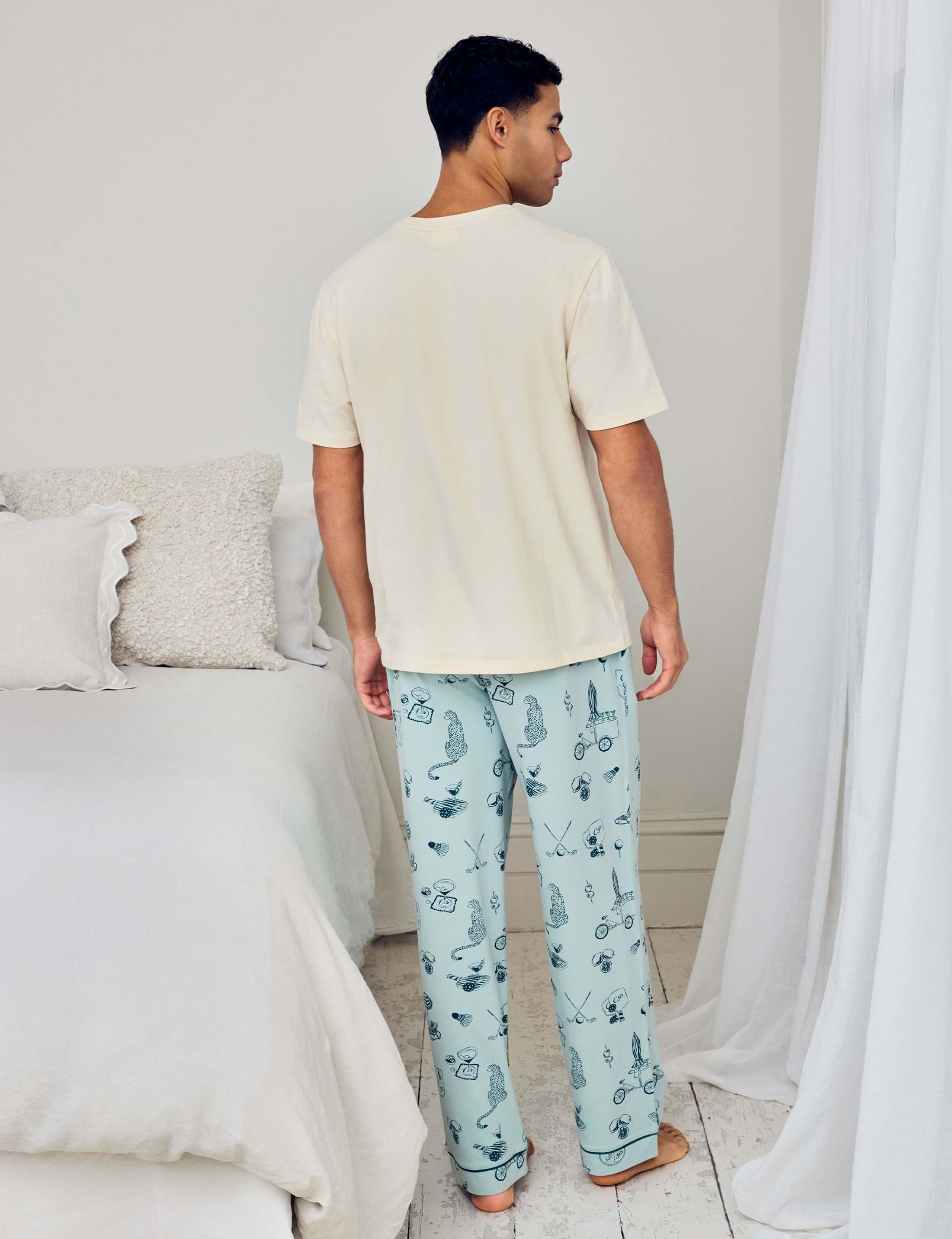 Cotton Rich Printed Pyjama Set 2 of 5