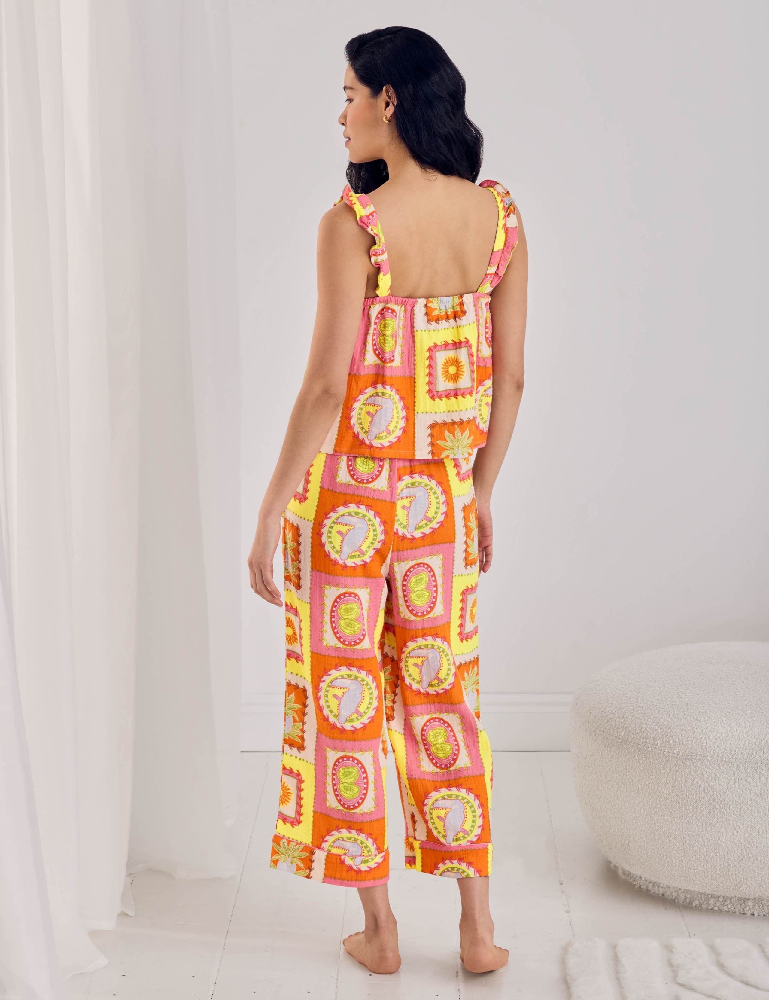 Linen Rich Printed Pyjama Set 2 of 6