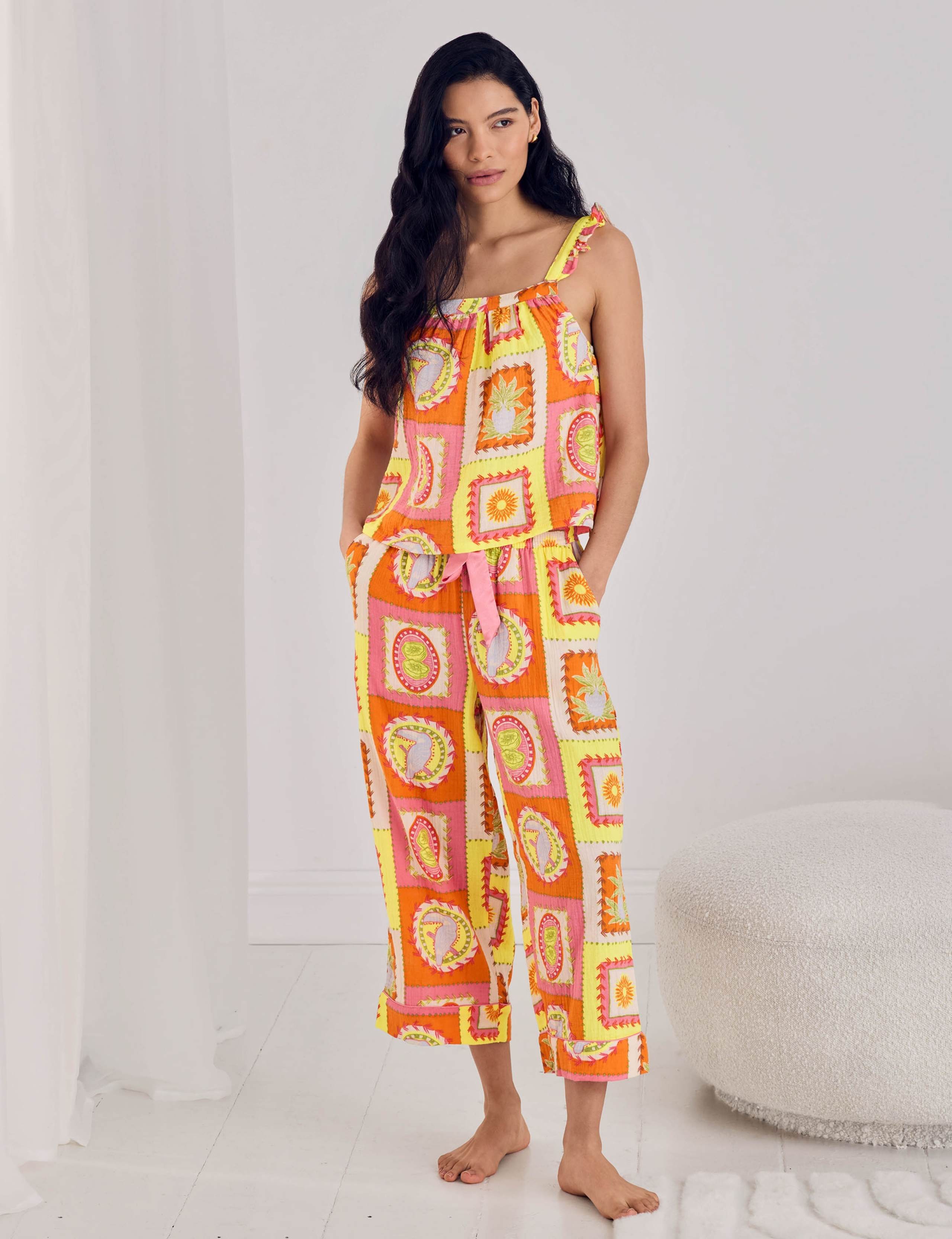 Linen Rich Printed Pyjama Set 7 of 10