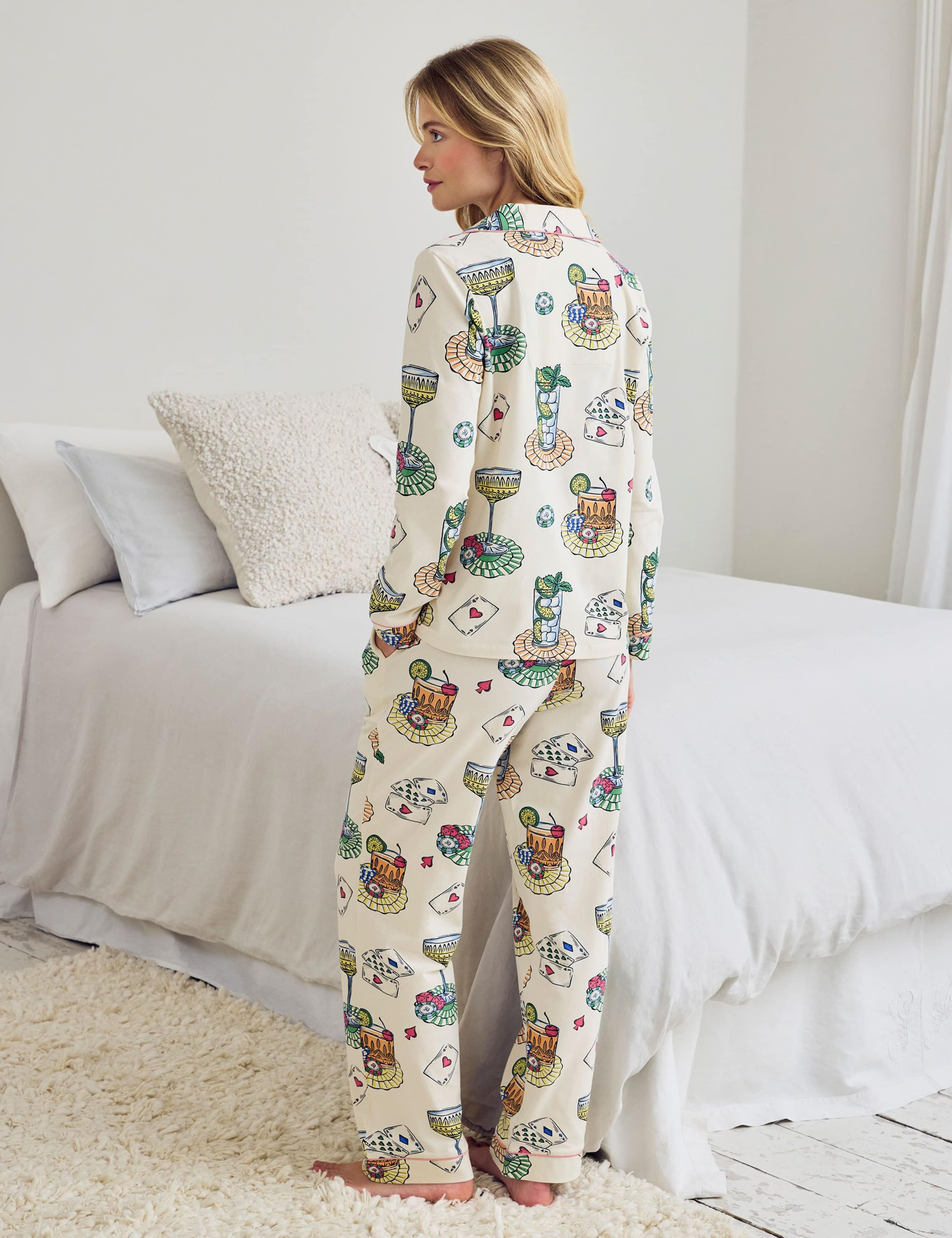 Cotton Rich Printed Pyjama Set 3 of 5