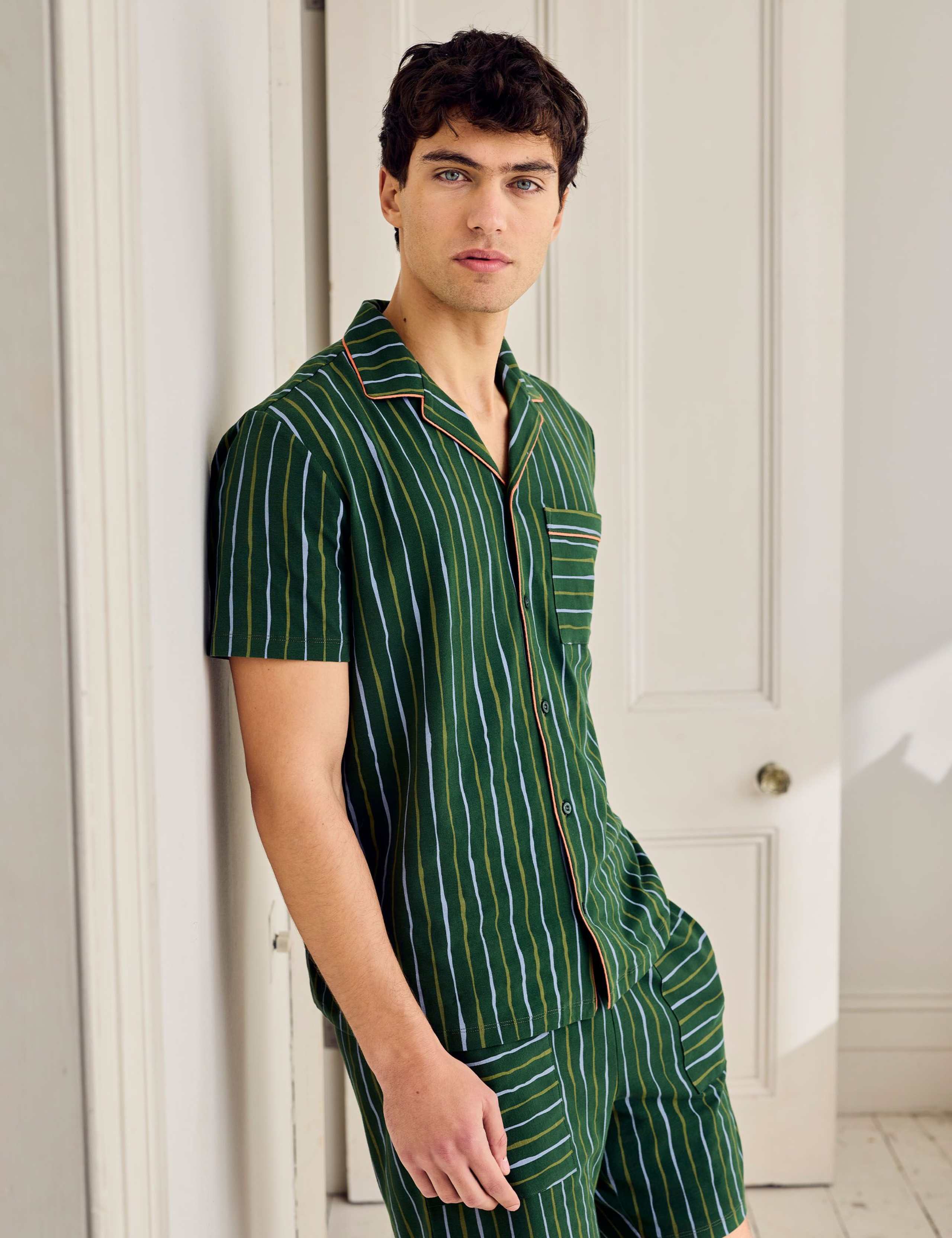 Cotton Rich Striped Pyjama Set 2 of 6