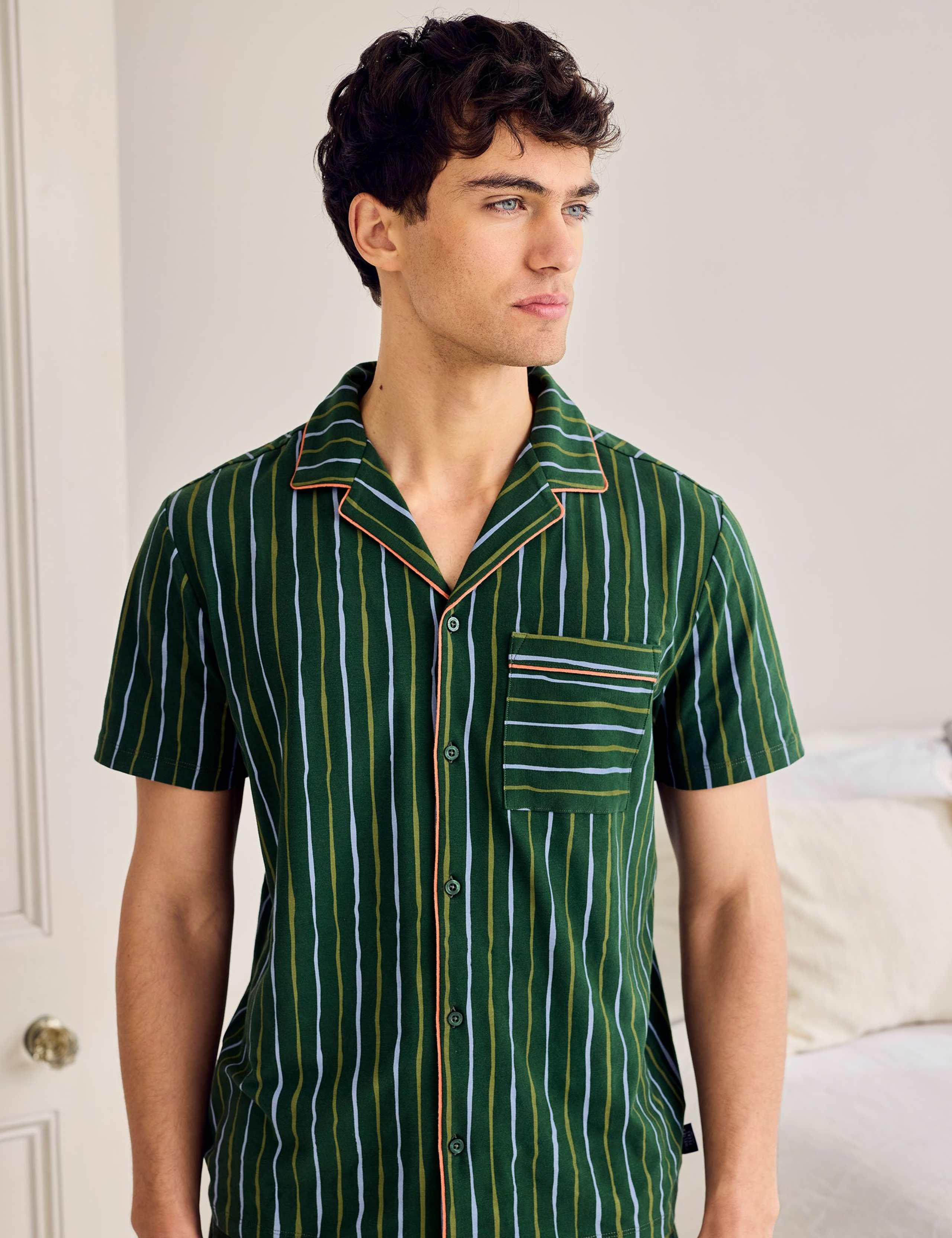 Cotton Rich Striped Pyjama Set 3 of 6