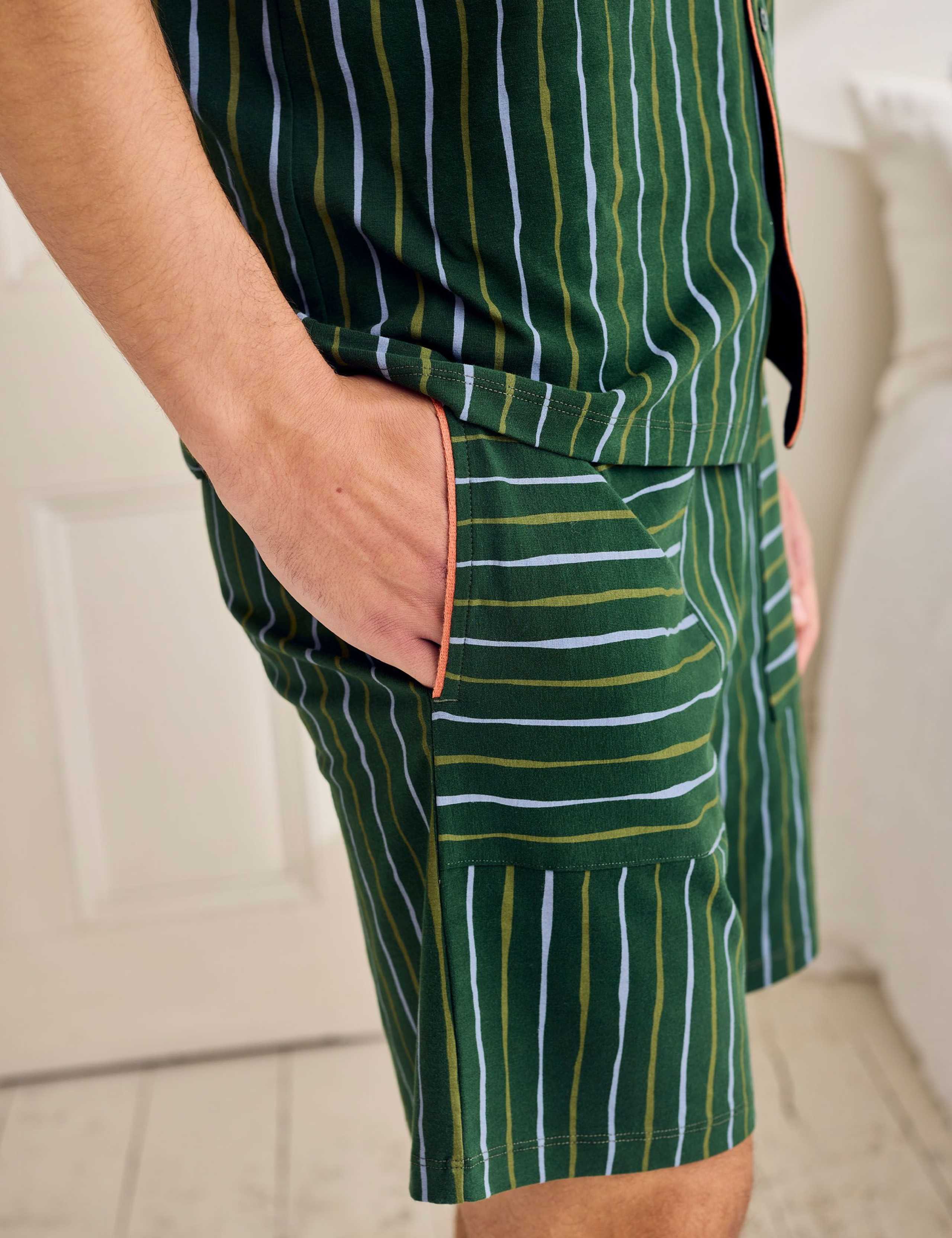 Cotton Rich Striped Pyjama Set 6 of 6