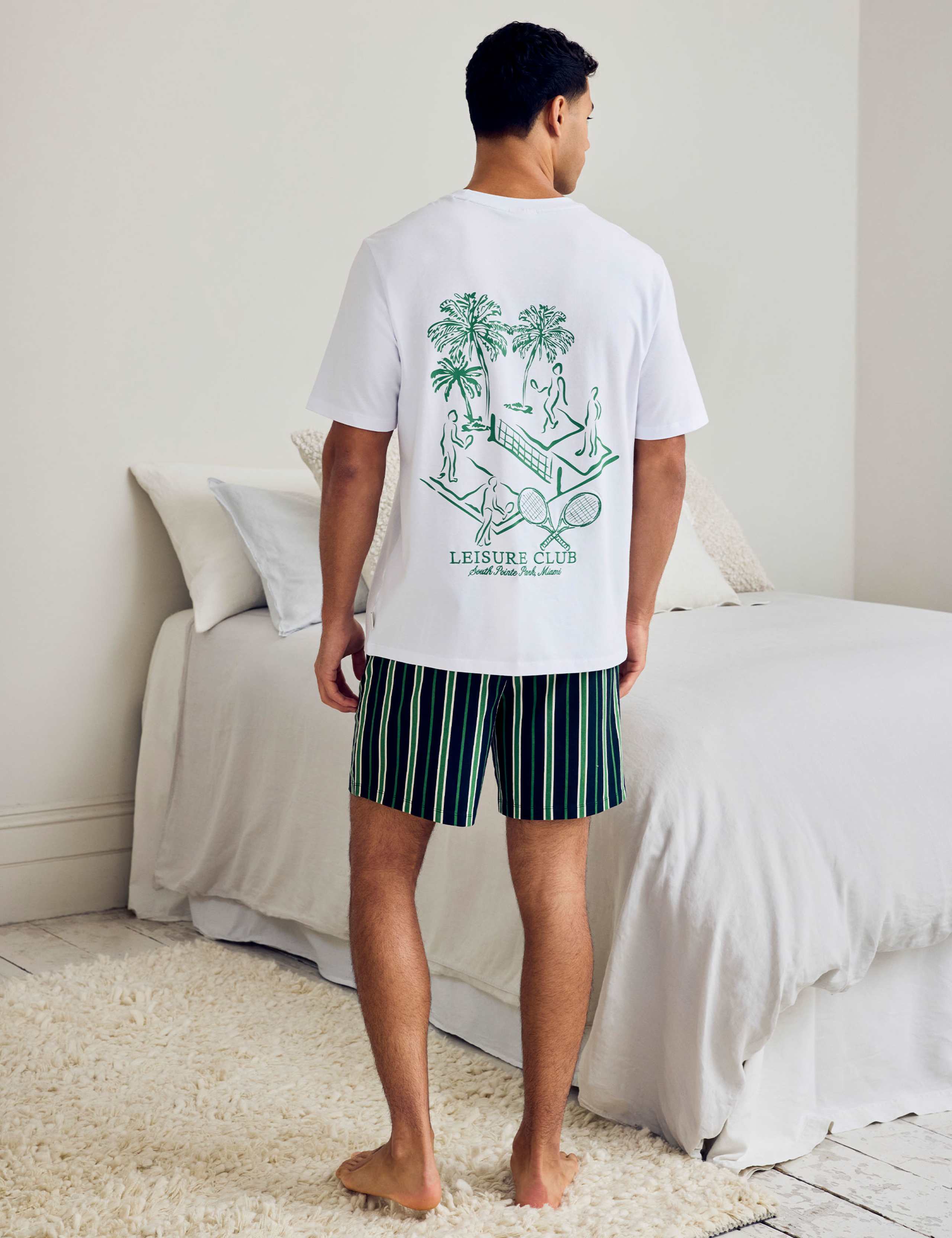 Crew Neck T-Shirt and Shorts Pyjama Set 4 of 8