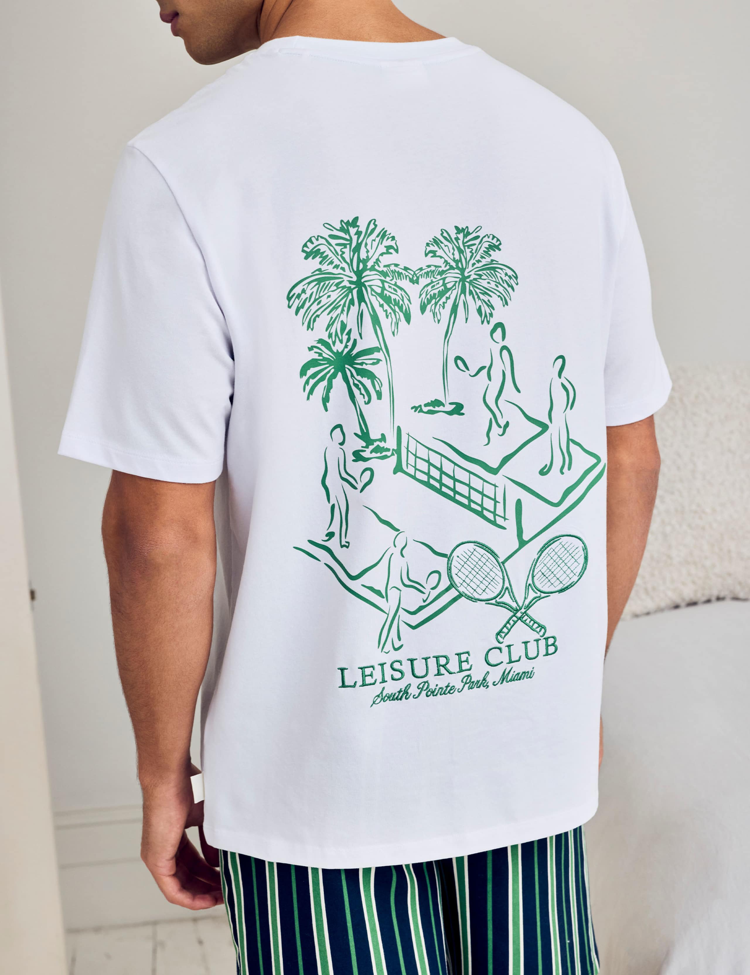 Crew Neck T-Shirt and Shorts Pyjama Set 7 of 8